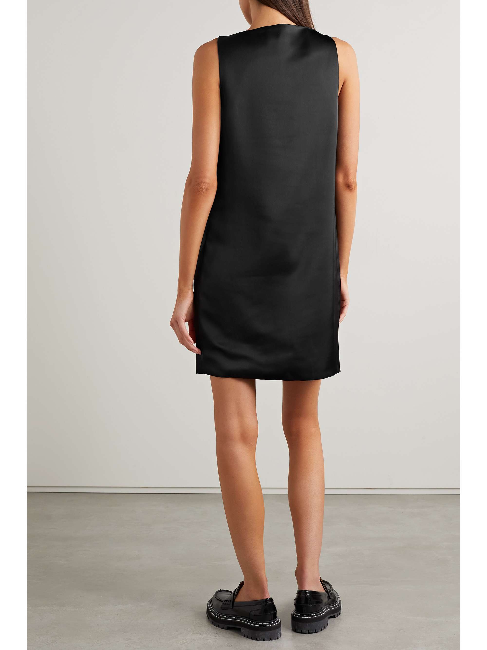PROENZA SCHOULER WHITE LABEL 缎面斜纹布迷你连衣裙