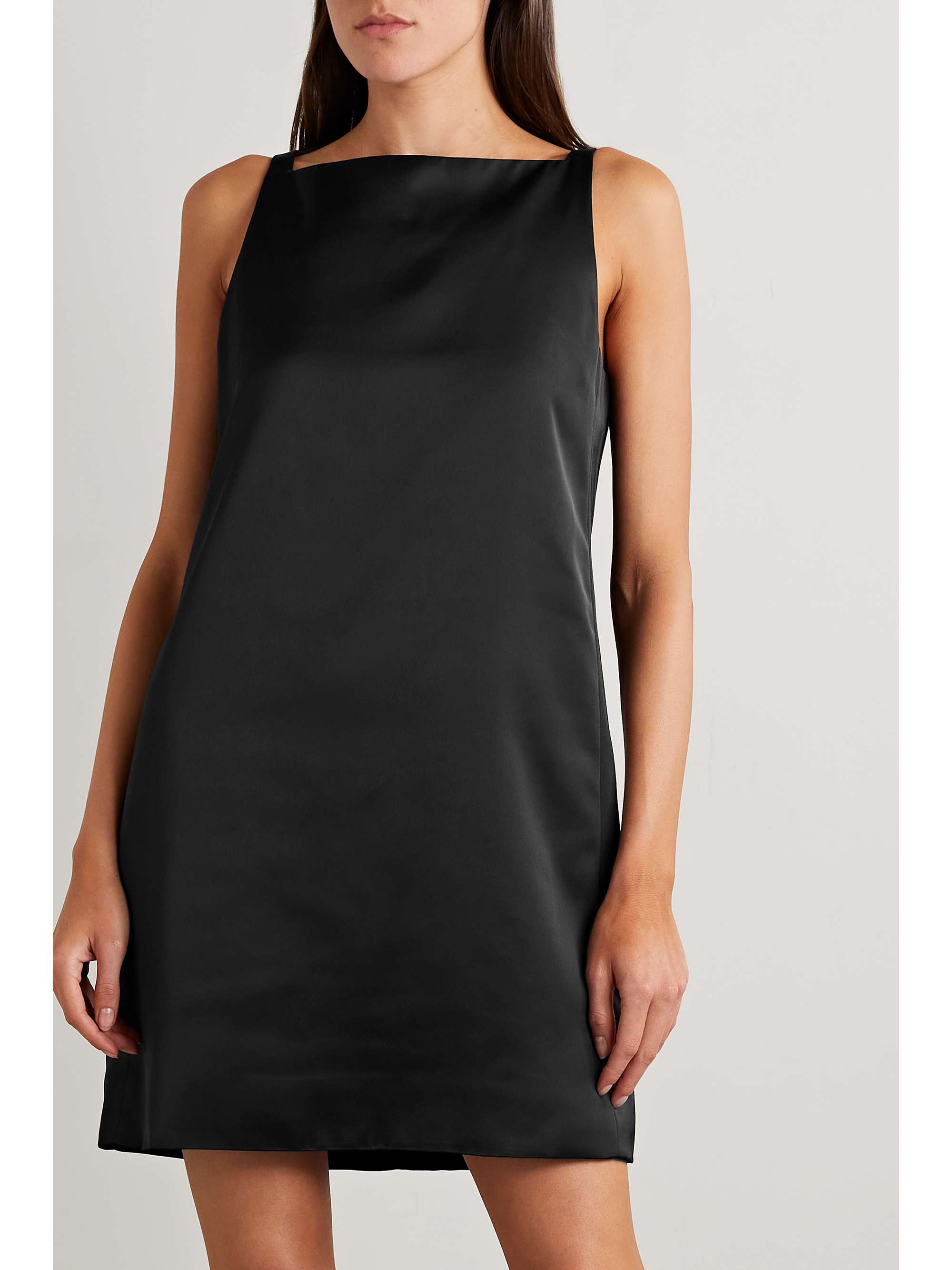 PROENZA SCHOULER WHITE LABEL 缎面斜纹布迷你连衣裙