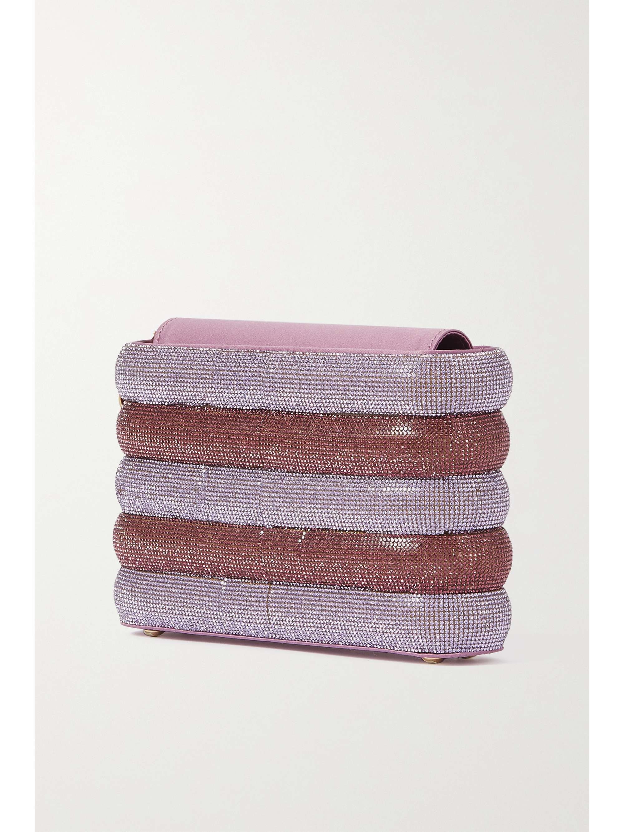 ROSANTICA Favilla crystal-embellished gold-tone clutch