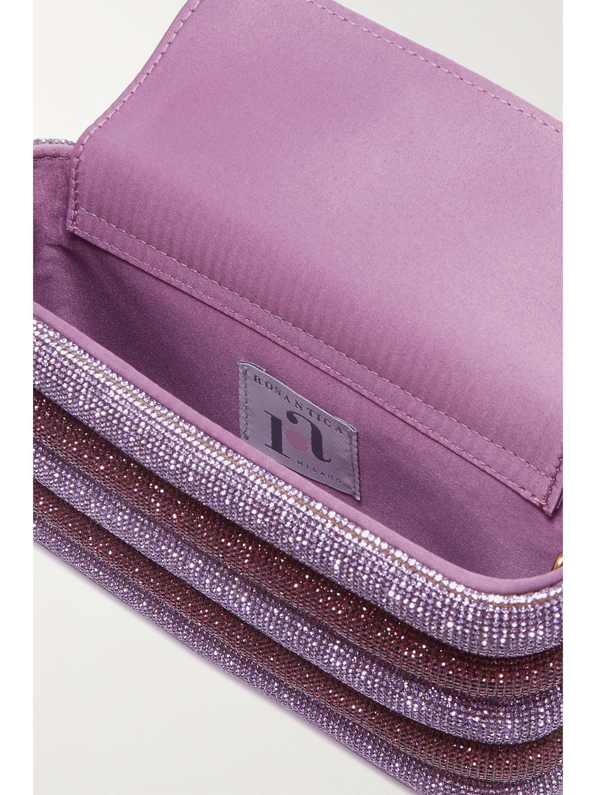 ROSANTICA Favilla crystal-embellished gold-tone clutch
