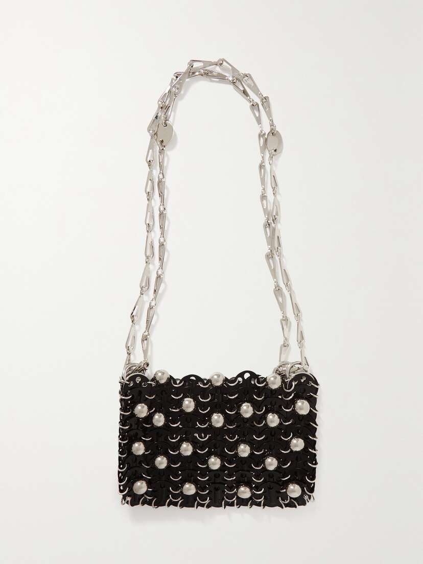 Rabanne 1969 Nano Embellished Chainmail Shoulder Bag
