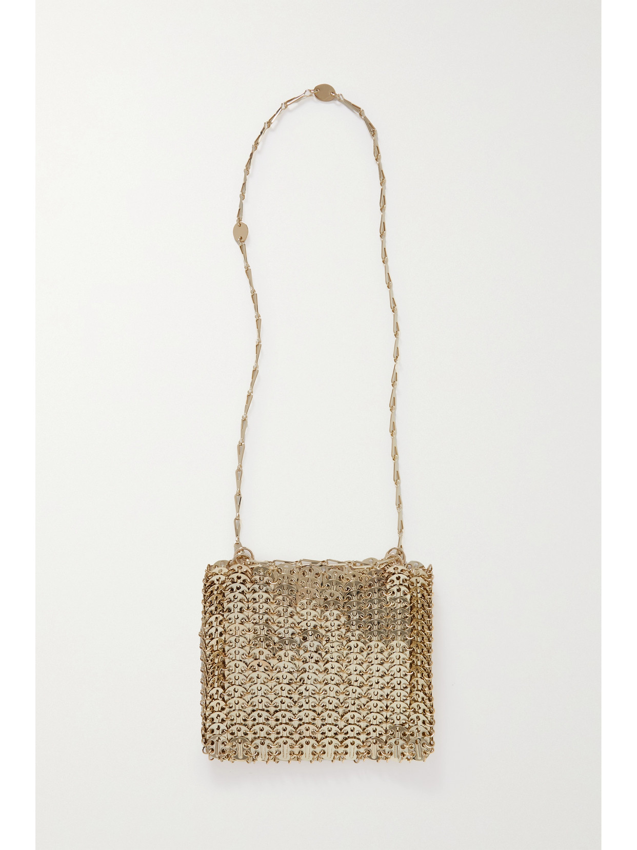 Shop Paco Rabanne 1969 Chainmail Shoulder Bag In Gold