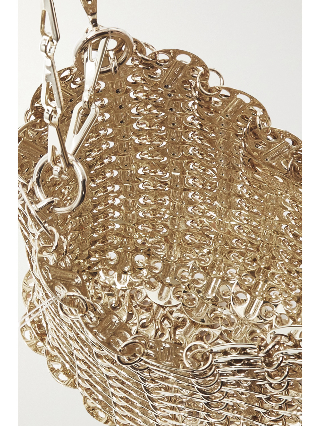 Shop Rabanne 1969 Chainmail Shoulder Bag In Gold