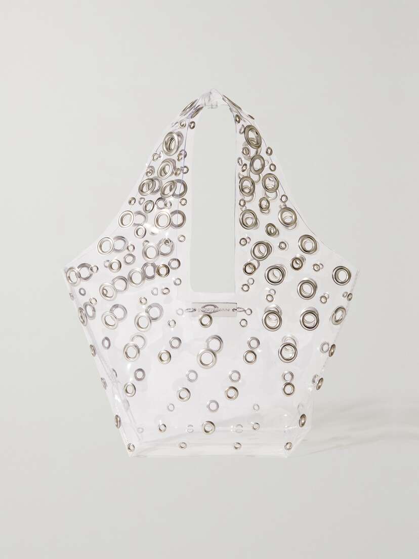 Rabanne Mini Eyelet-embellished Pvc Tote