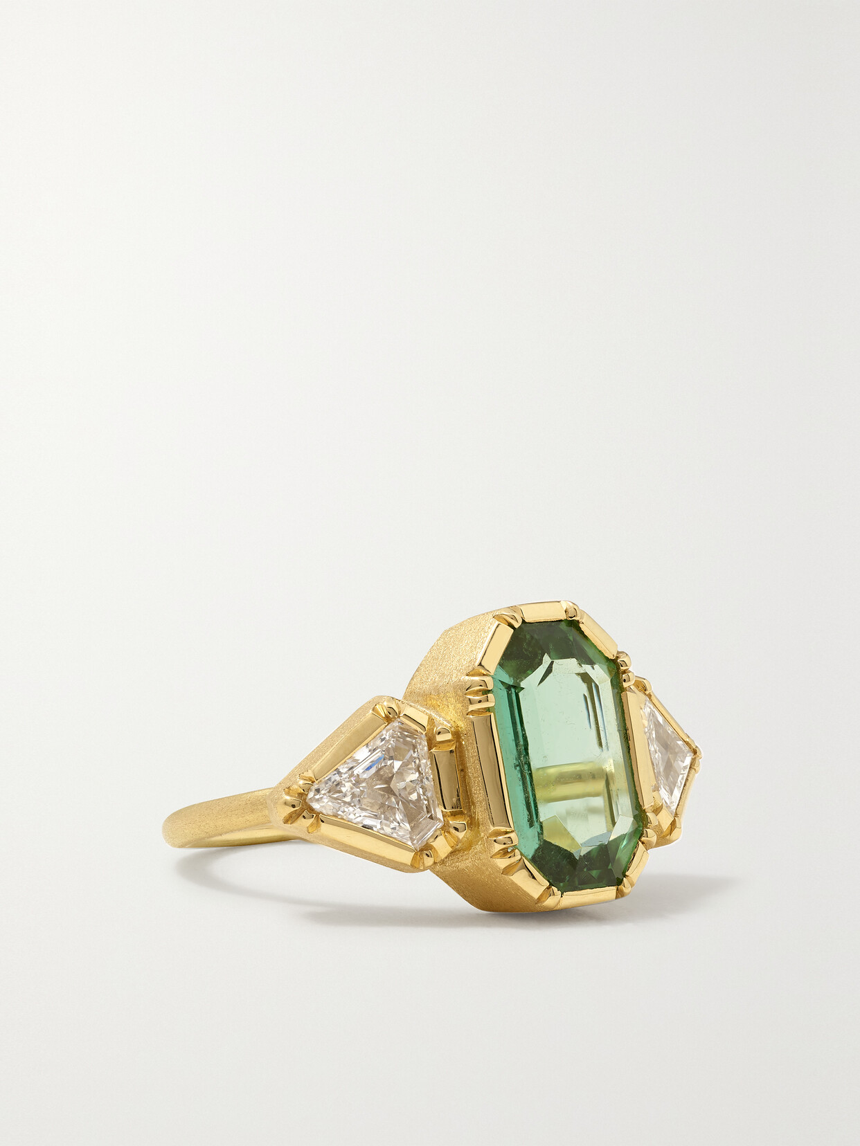 Brooke Gregson - Harmony 18-karat Gold, Tourmaline And Diamond Ring - Green