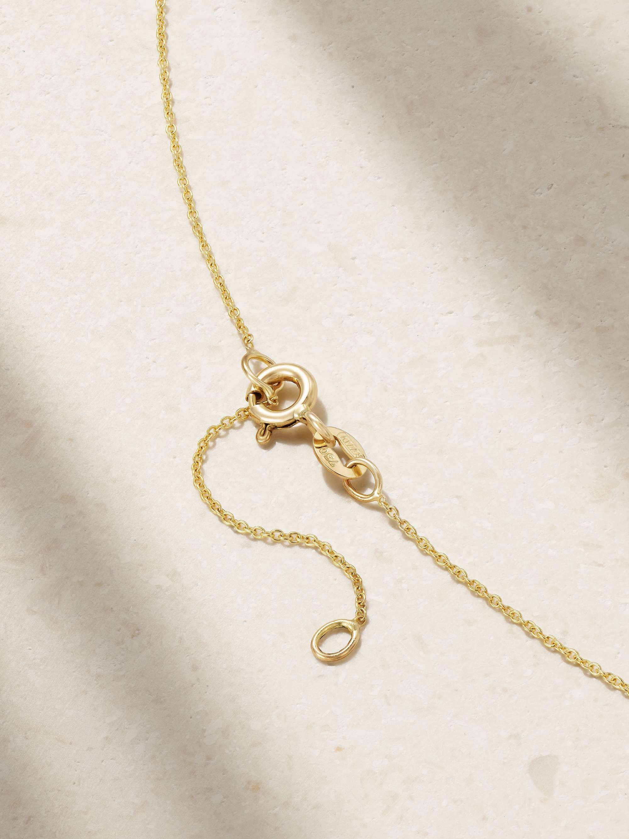 DIANE KORDAS Evil Eye 18-karat gold, lapis lazuli and diamond necklace