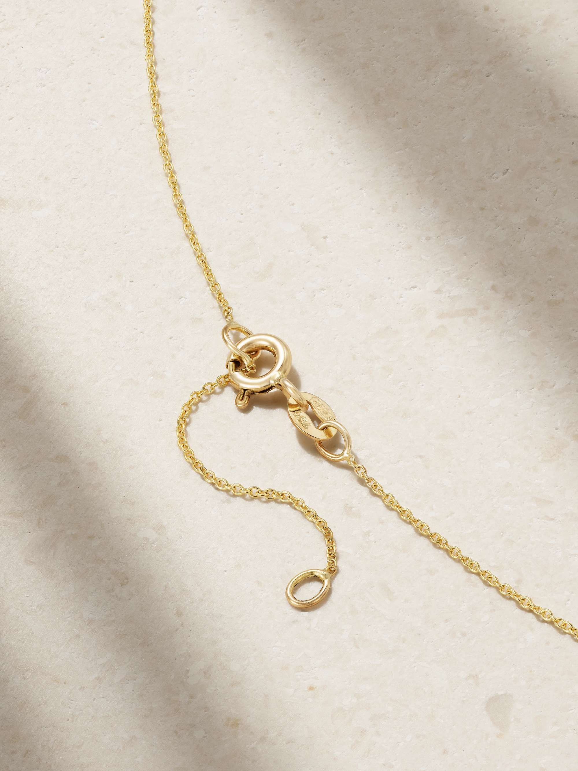 DIANE KORDAS Evil Eye 18-karat gold, lapis lazuli and diamond necklace
