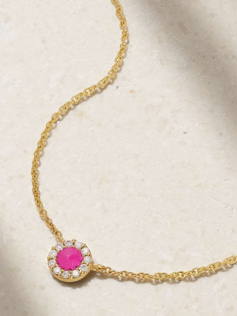 Diane Kordas Evil Eye 18-karat Gold Diamond Necklace