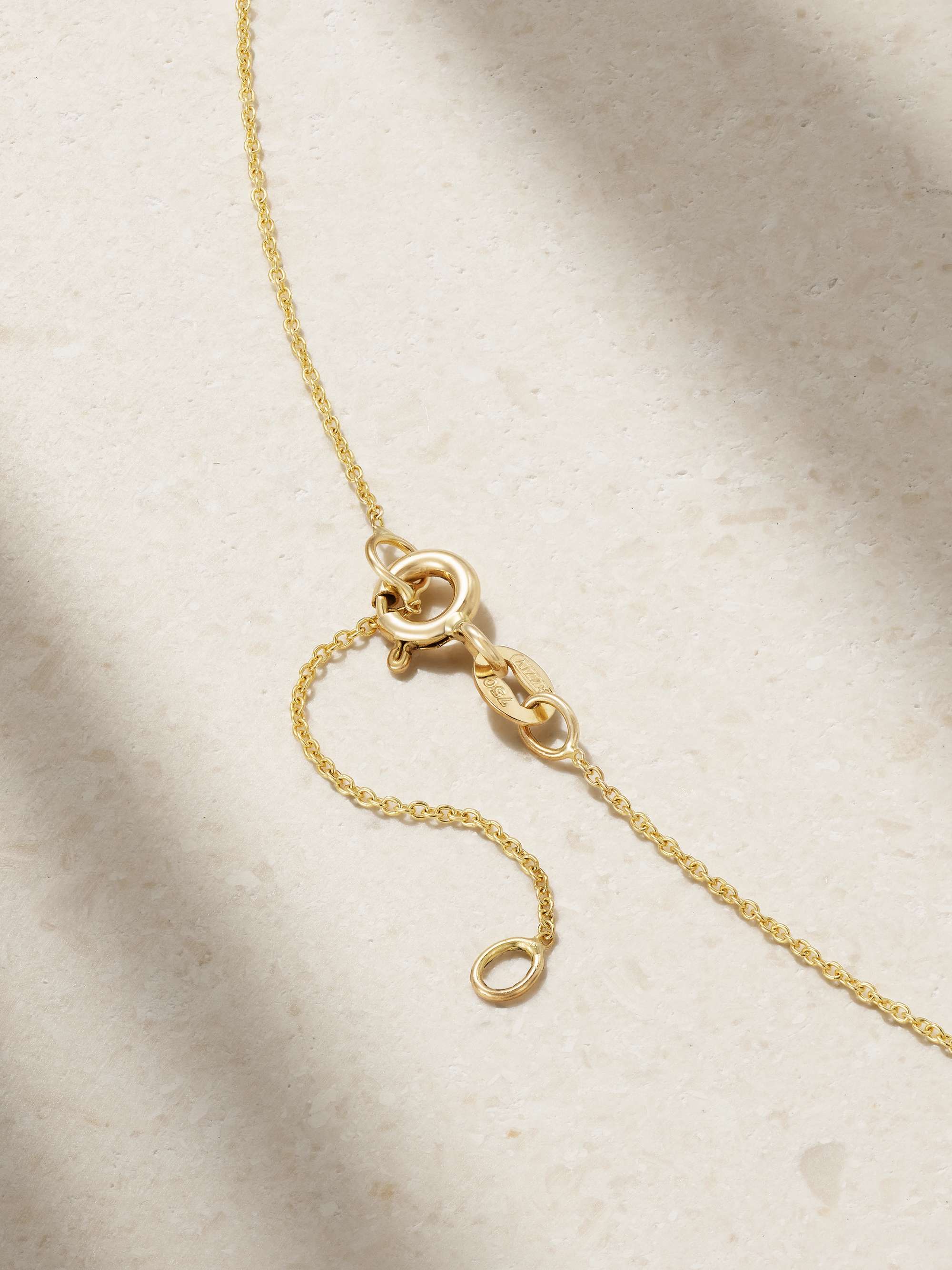 DIANE KORDAS Evil Eye 18-karat gold, lapis lazuli and diamond necklace