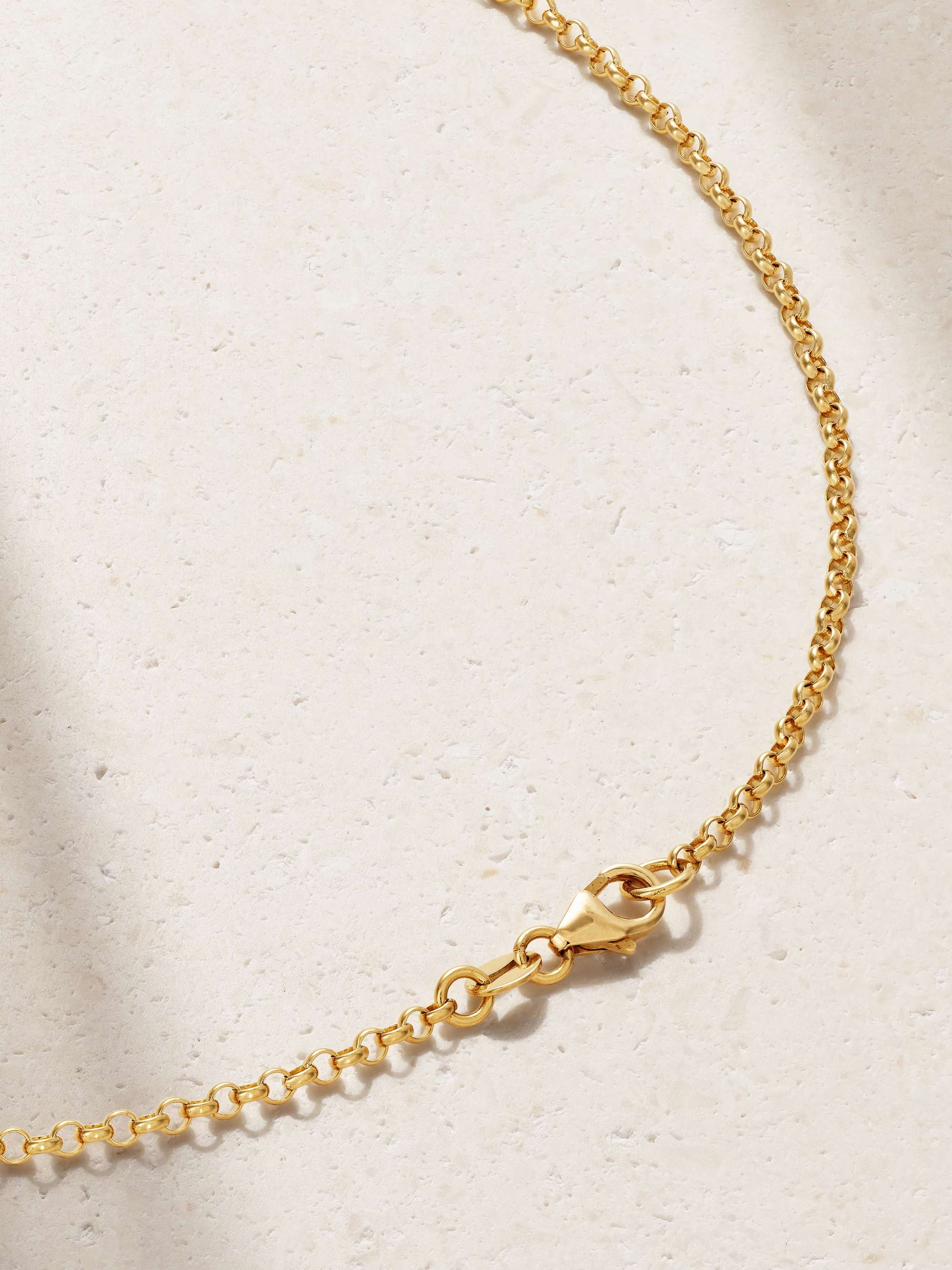 FOUNDRAE Small Open Belcher 18-karat gold necklace