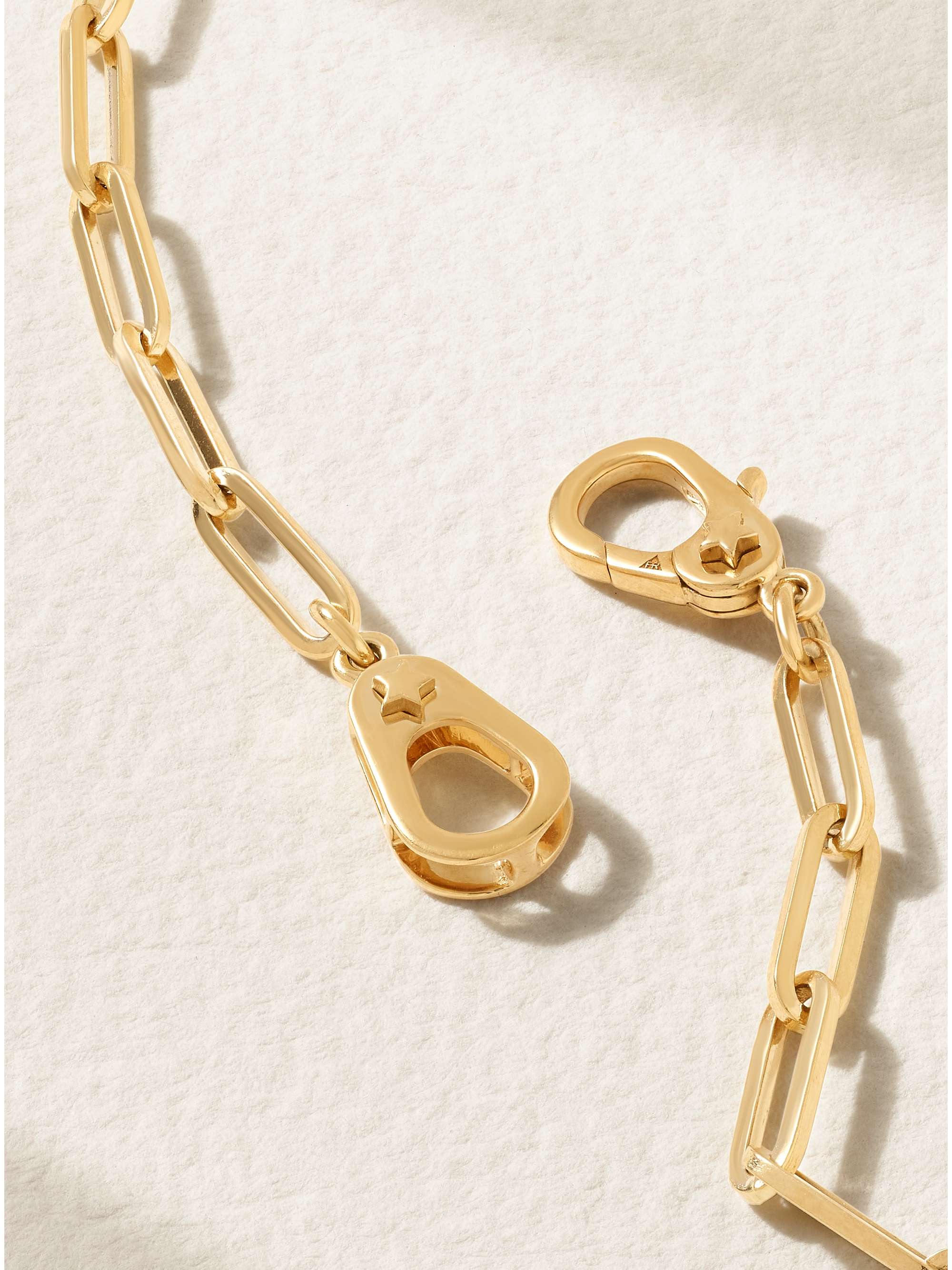 FOUNDRAE Sister Hook 18-karat gold necklace