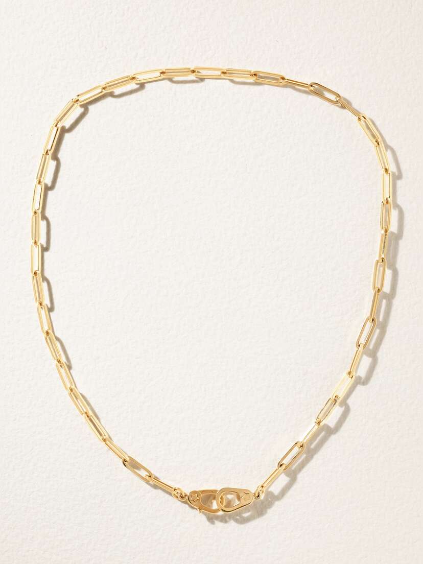 Foundrae Sister Hook 18-karat Gold Necklace