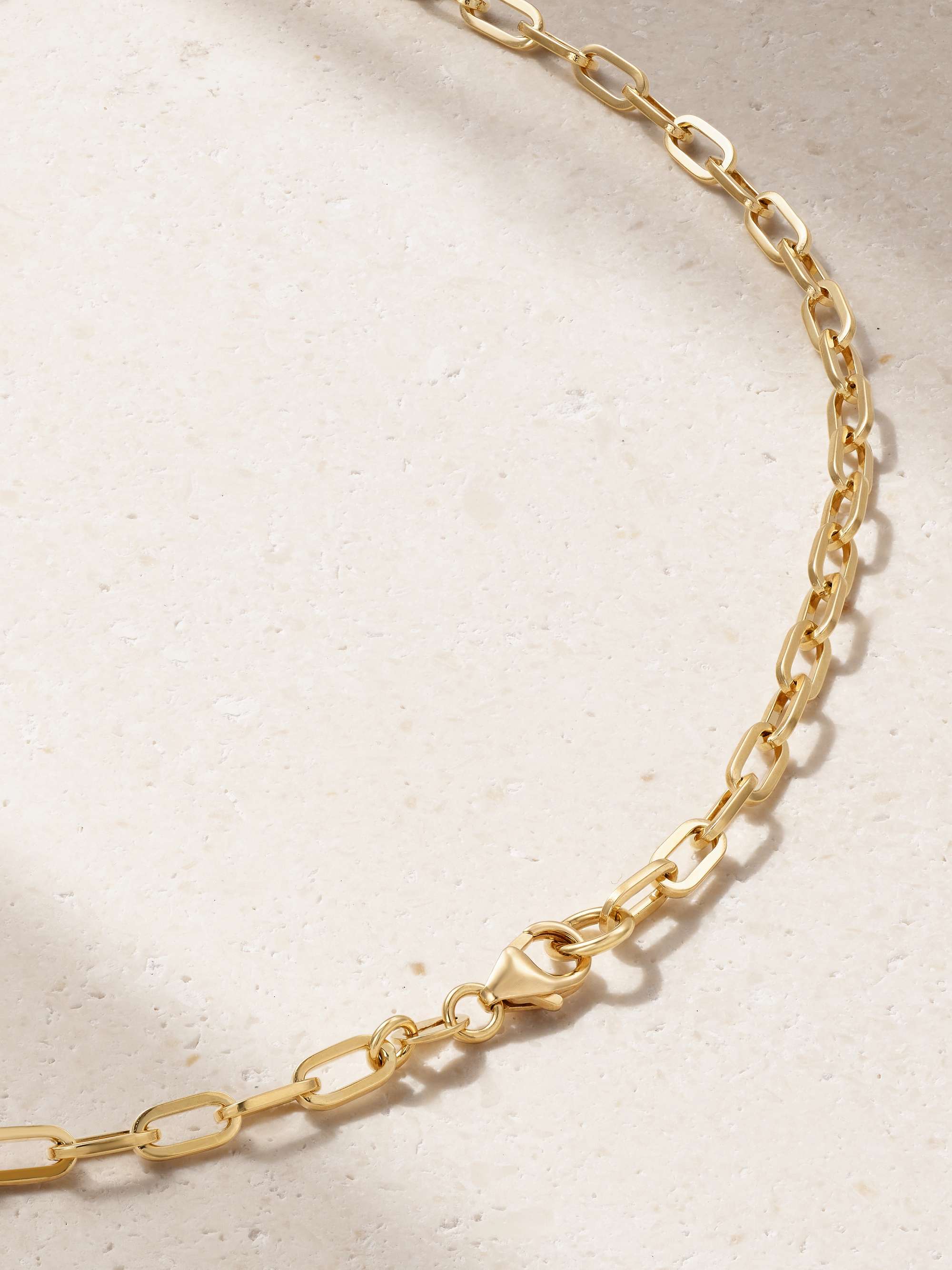 FOUNDRAE Refined Open Clip 18-karat gold necklace
