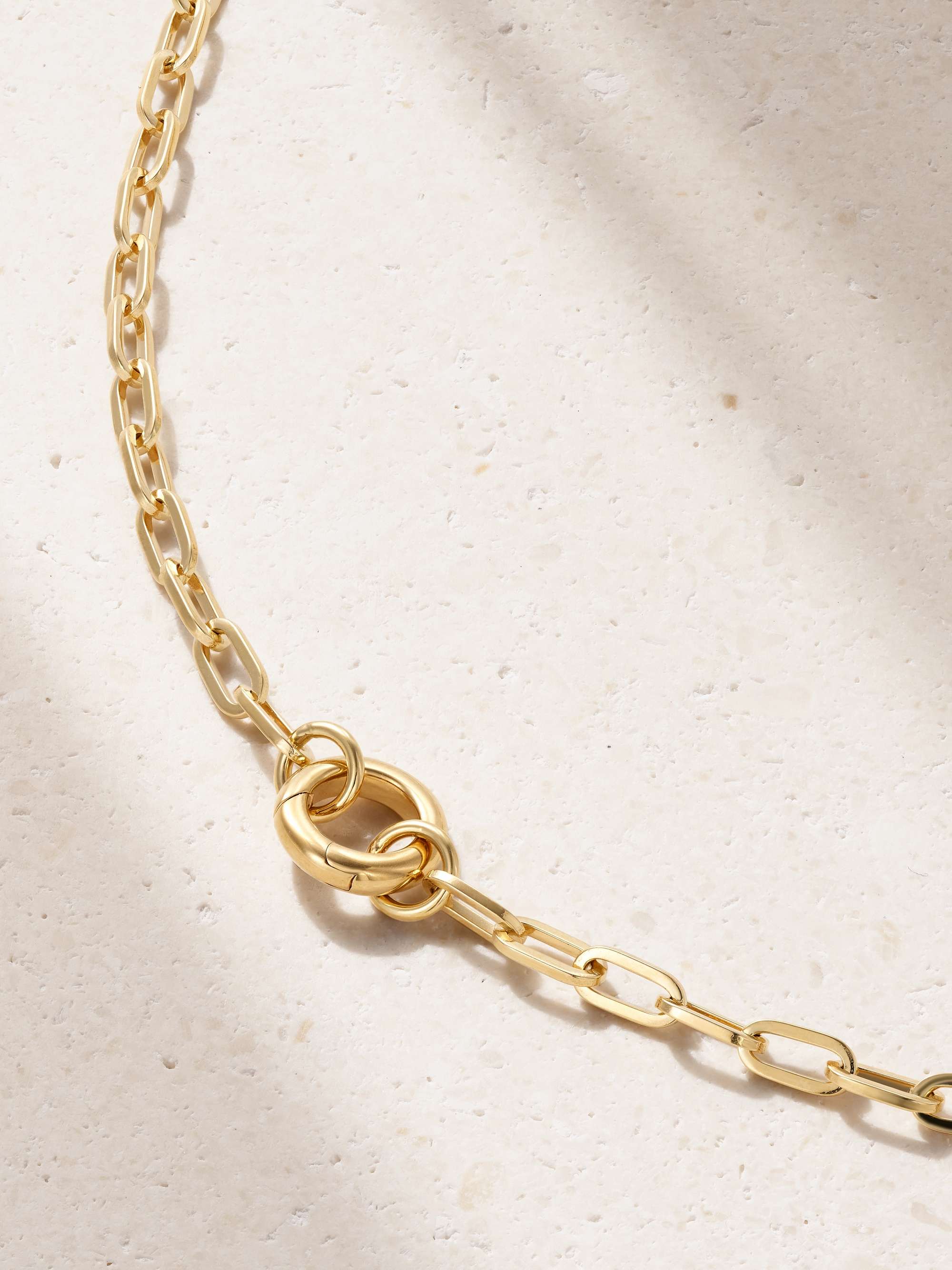 FOUNDRAE Refined Open Clip 18-karat gold necklace