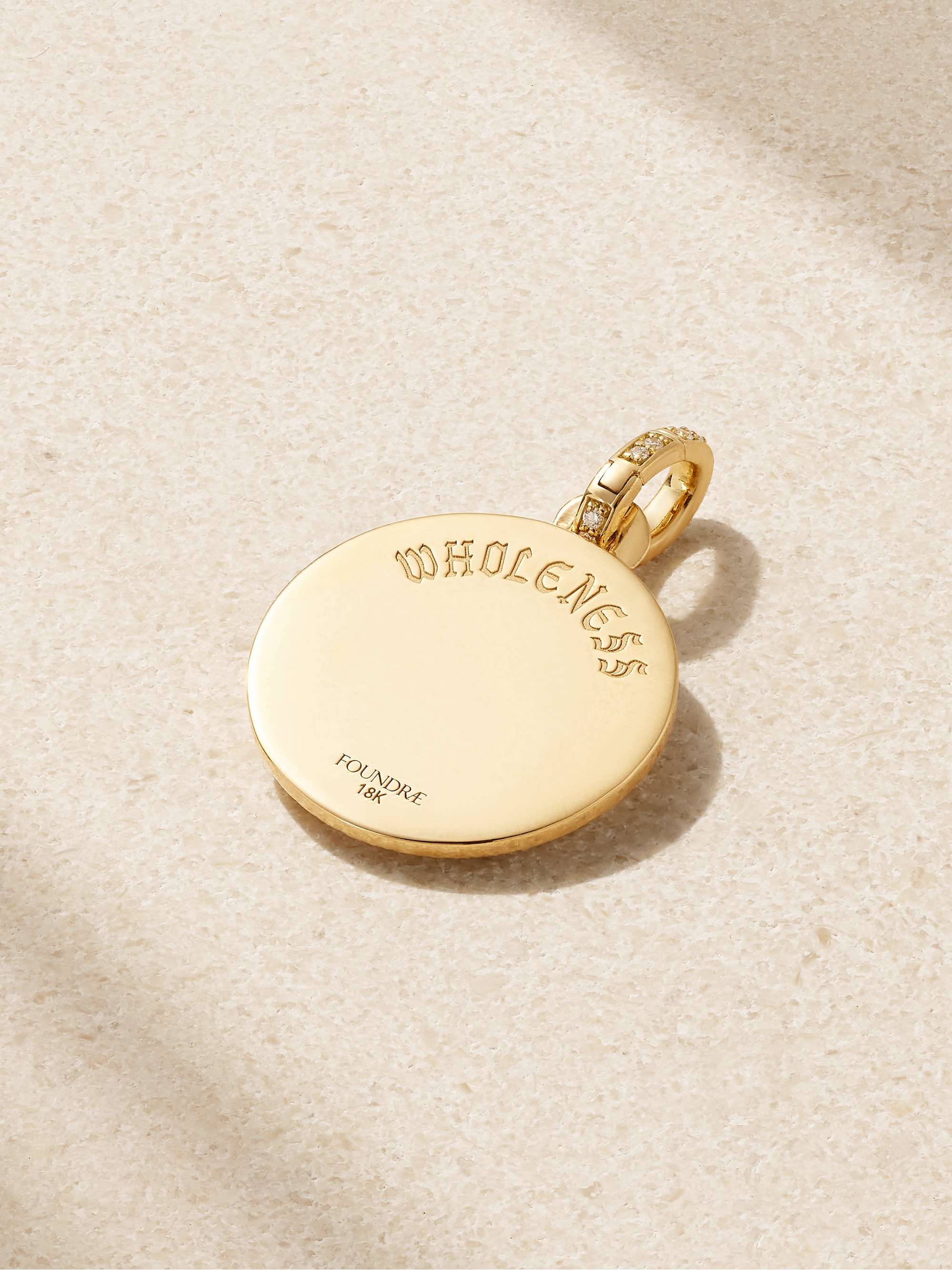 FOUNDRAE Wholeness 18-karat gold diamond pendant