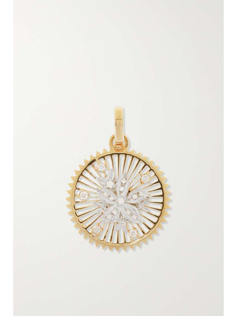 Foundrae Resilience 18-karat Gold Diamond Pendant