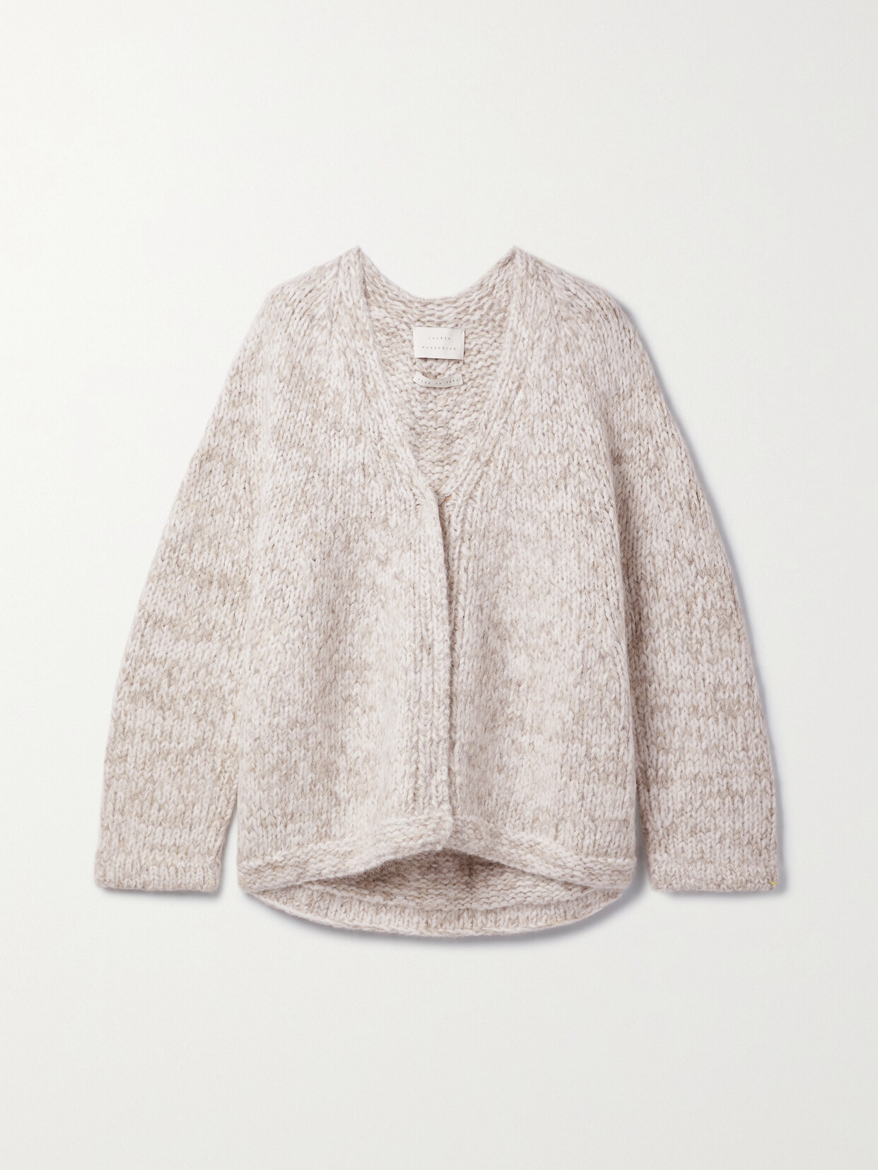 Lauren Manoogian - Oversized Alpaca, Pima Cotton And Merino Wool-blend Cardigan - Gray