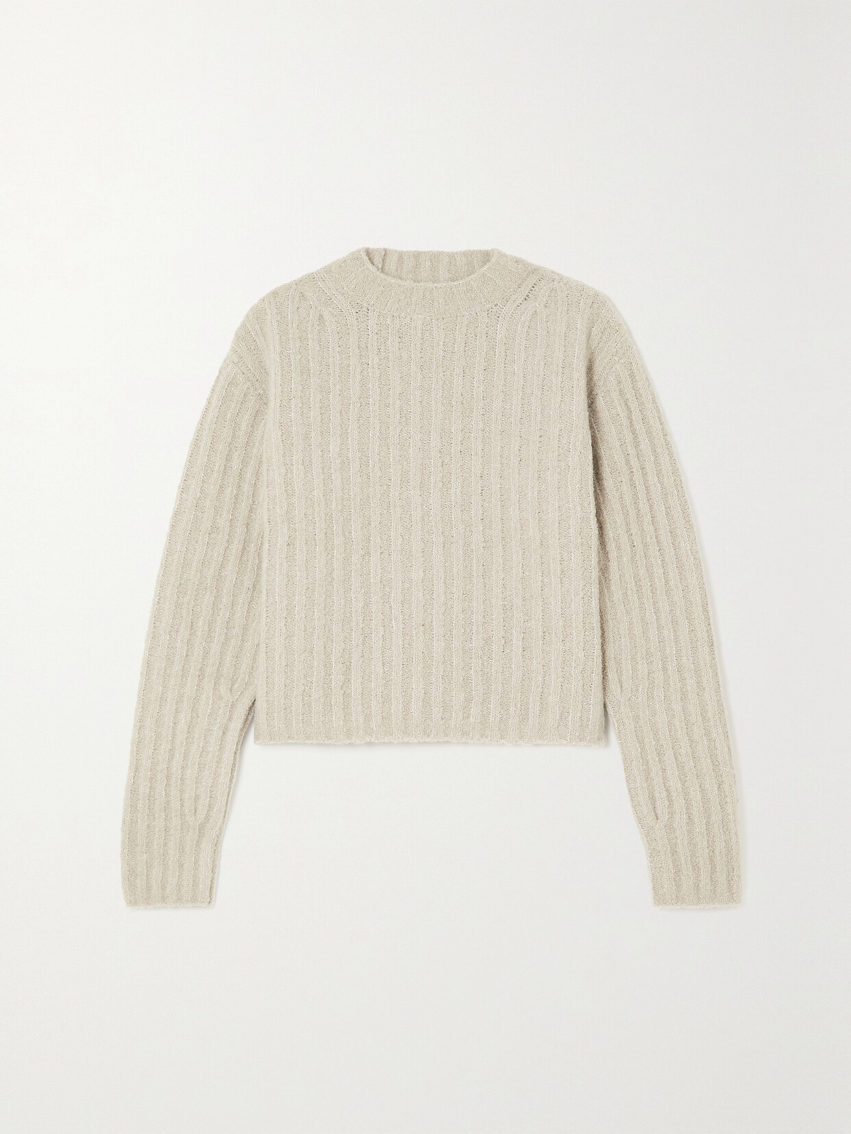 Lauren Manoogian - Plush Ribbed Wool-blend Sweater - Gray