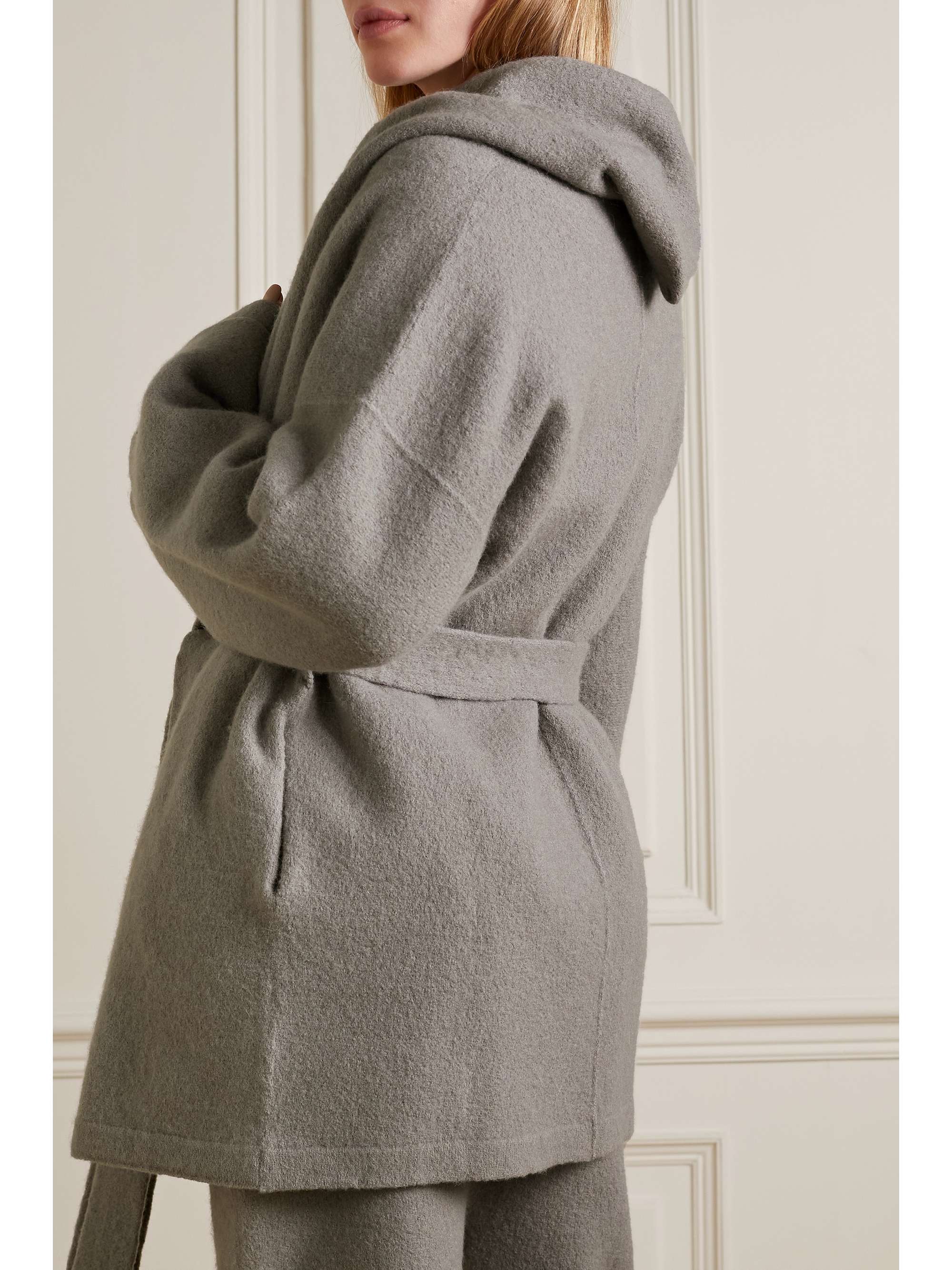 LAUREN MANOOGIAN Belted hooded alpaca-blend jacket