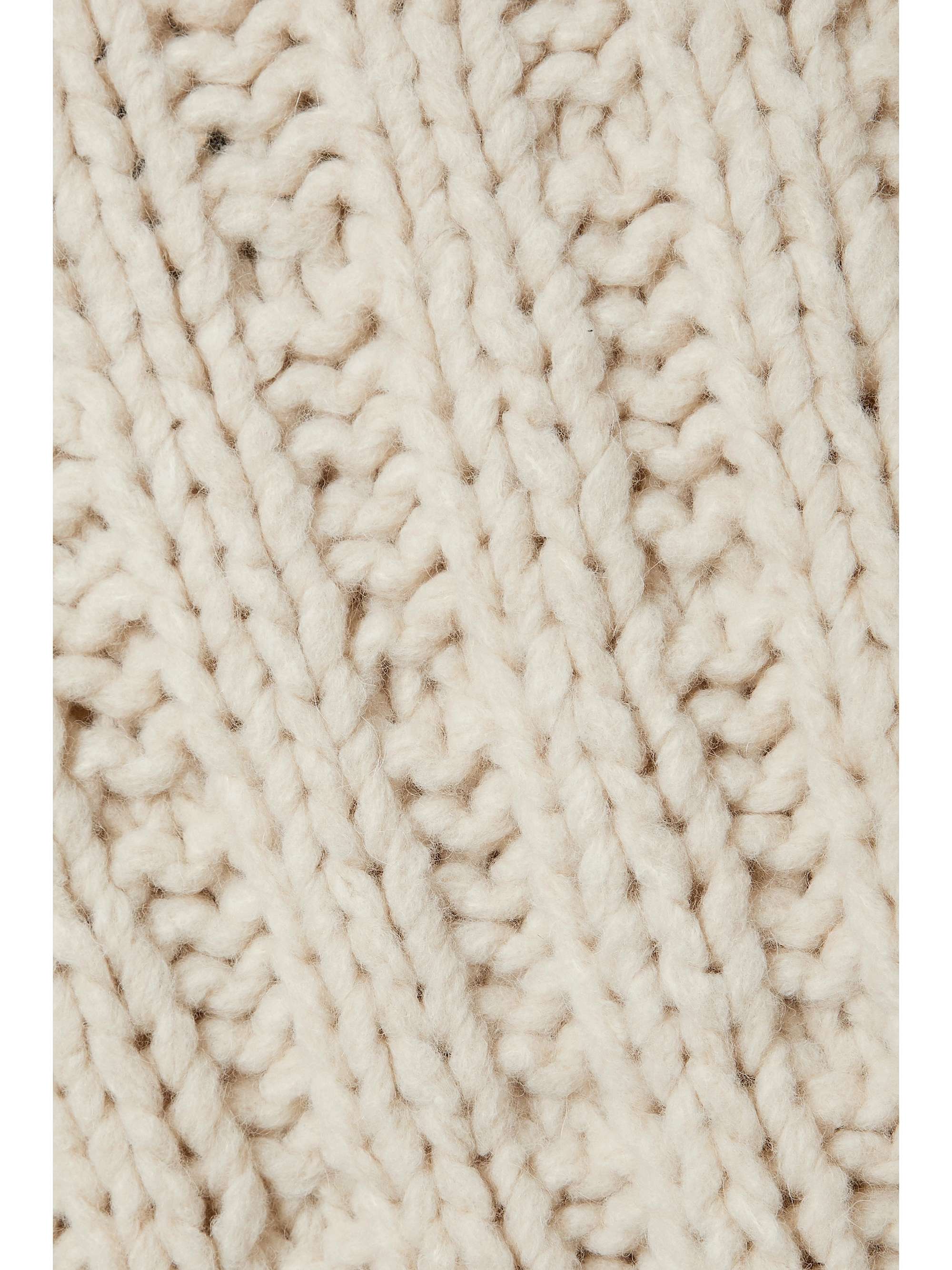 Ribbed alpaca, merino wool and cotton-blend sweater Ribbed alpaca, merino wool and cotton-blend sweater