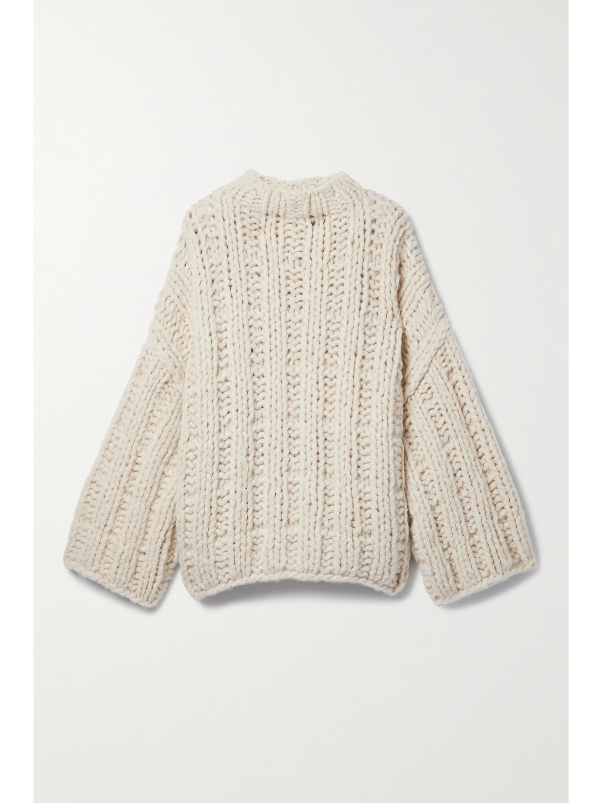 Lauren Manoogian - Ribbed Alpaca, Merino Wool And Cotton-blend Sweater - Cream