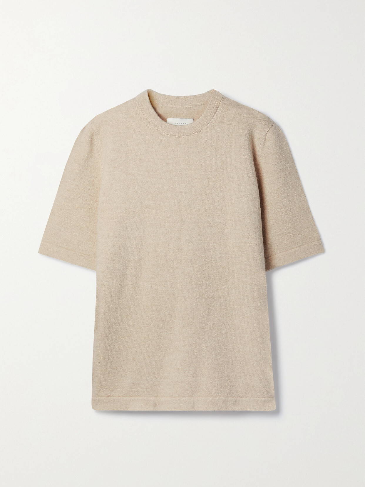 Lauren Manoogian - Alpaca-blend T-shirt - Cream