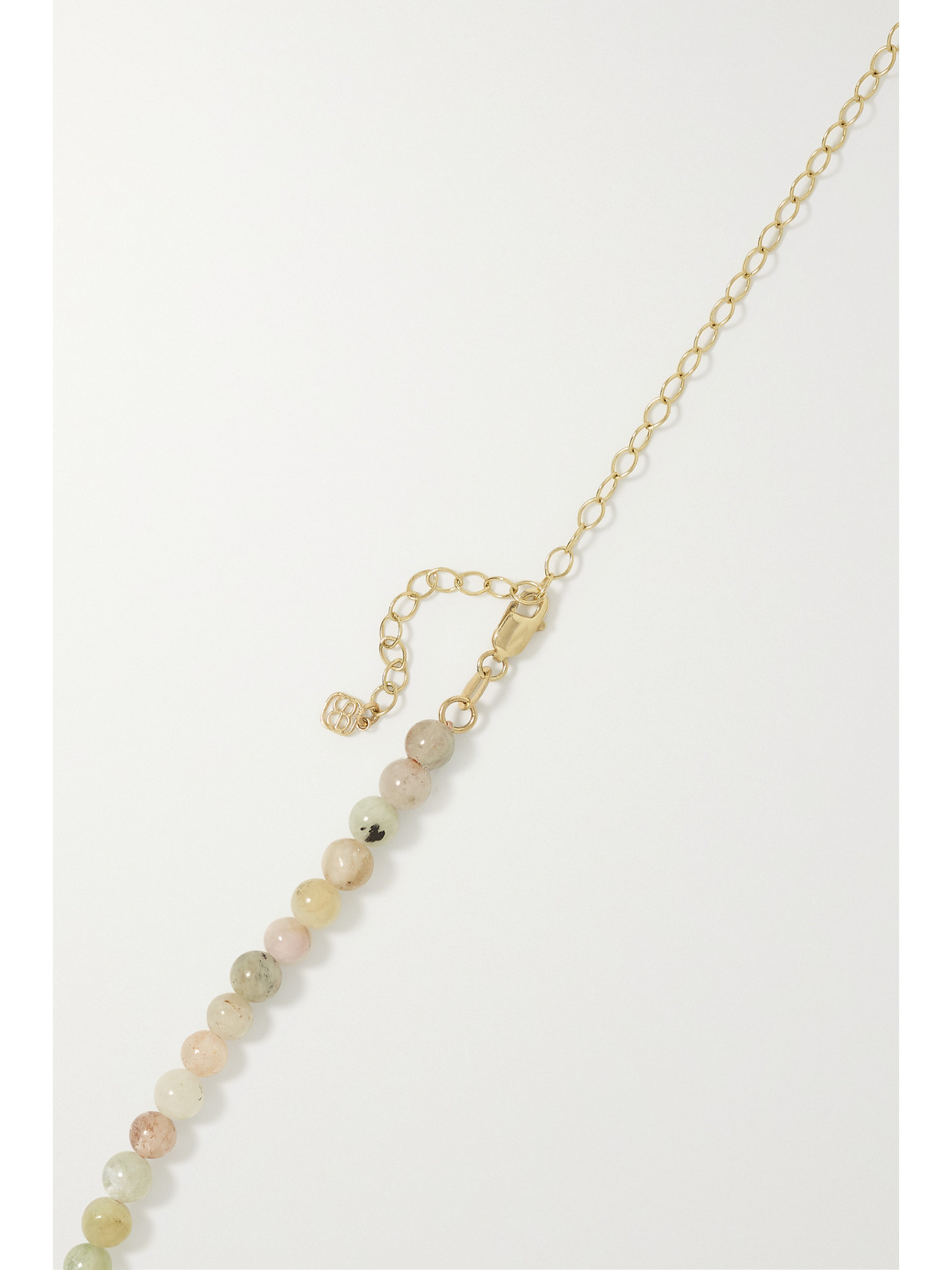 Sydney Evan 14-karat Gold, Morganite And Diamond Choker In Gold