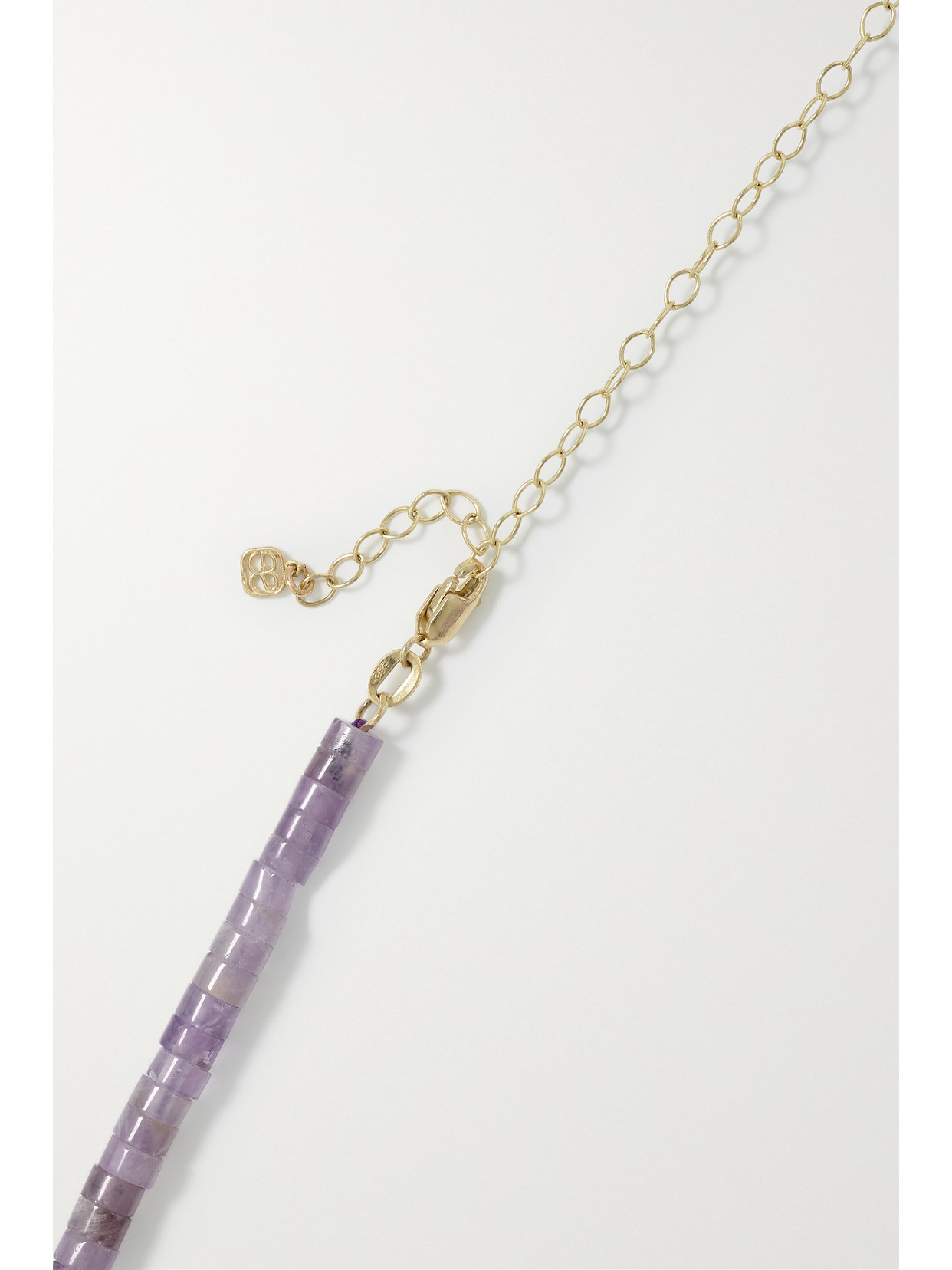 Sydney Evan 14-karat Gold, Amethyst And Diamond Choker In Gold