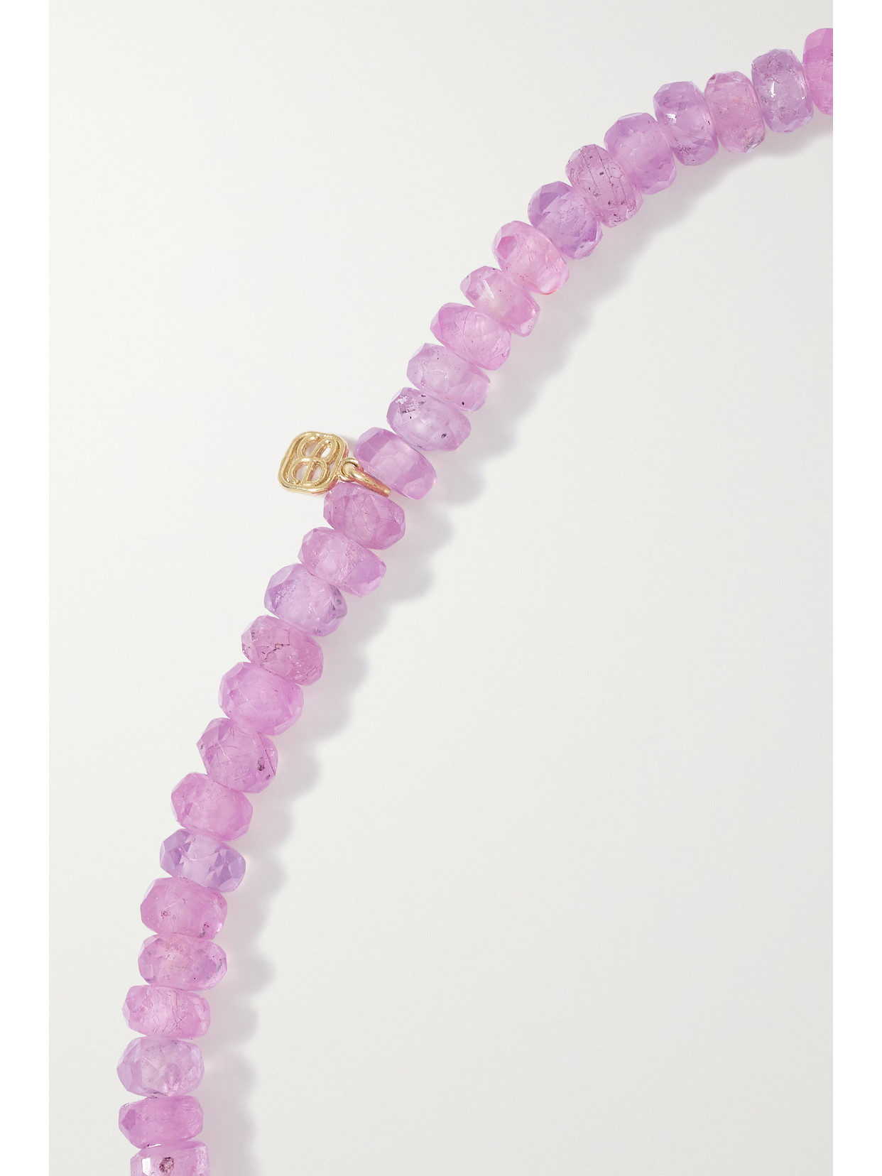 Sydney Evan Small Ladybug 14-karat Gold Multi-stone Bracelet In Gold