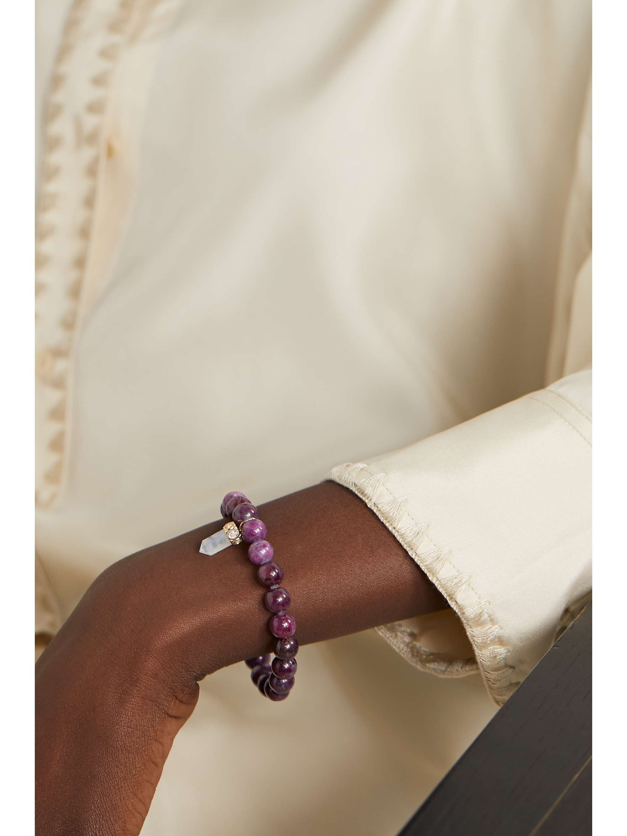 SYDNEY EVAN 14-karat gold multi-stone bracelet