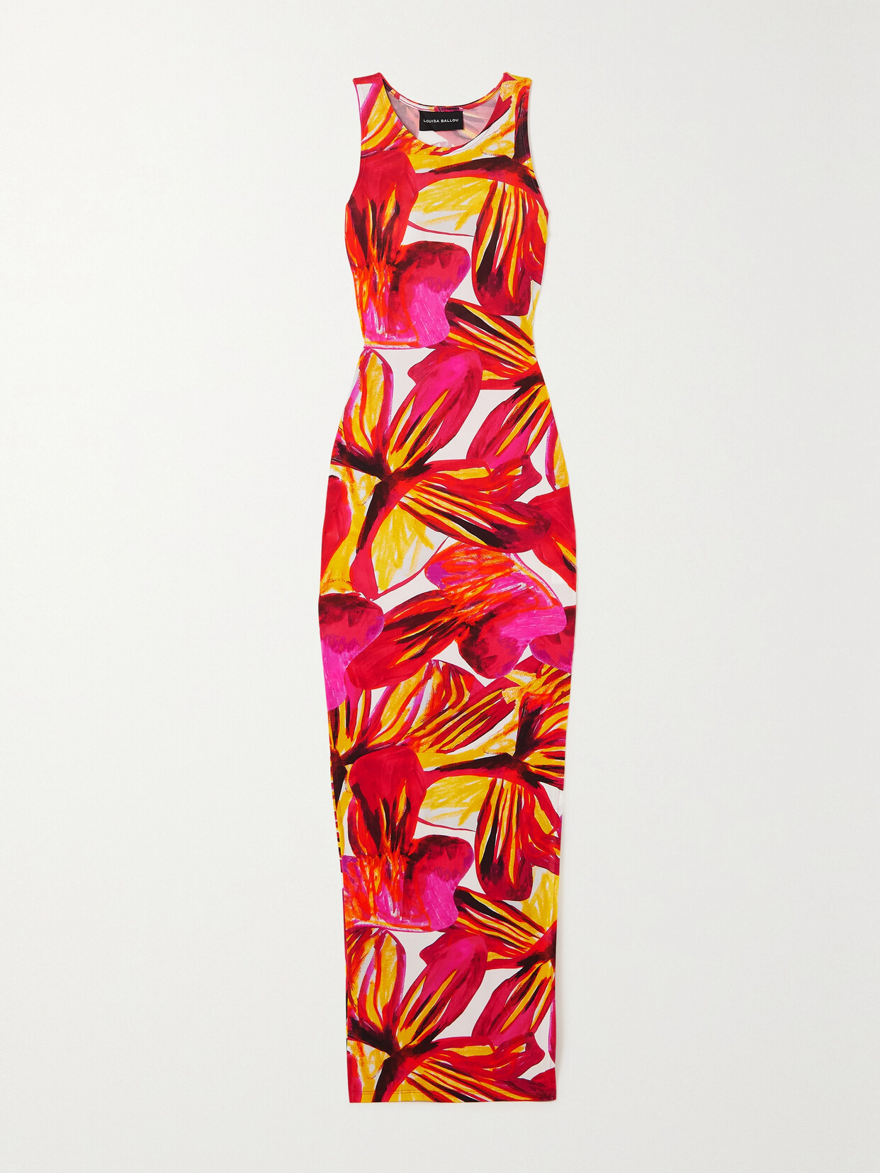 Louisa Ballou - Sea Breeze Printed Stretch-jersey Maxi Dress - Pink