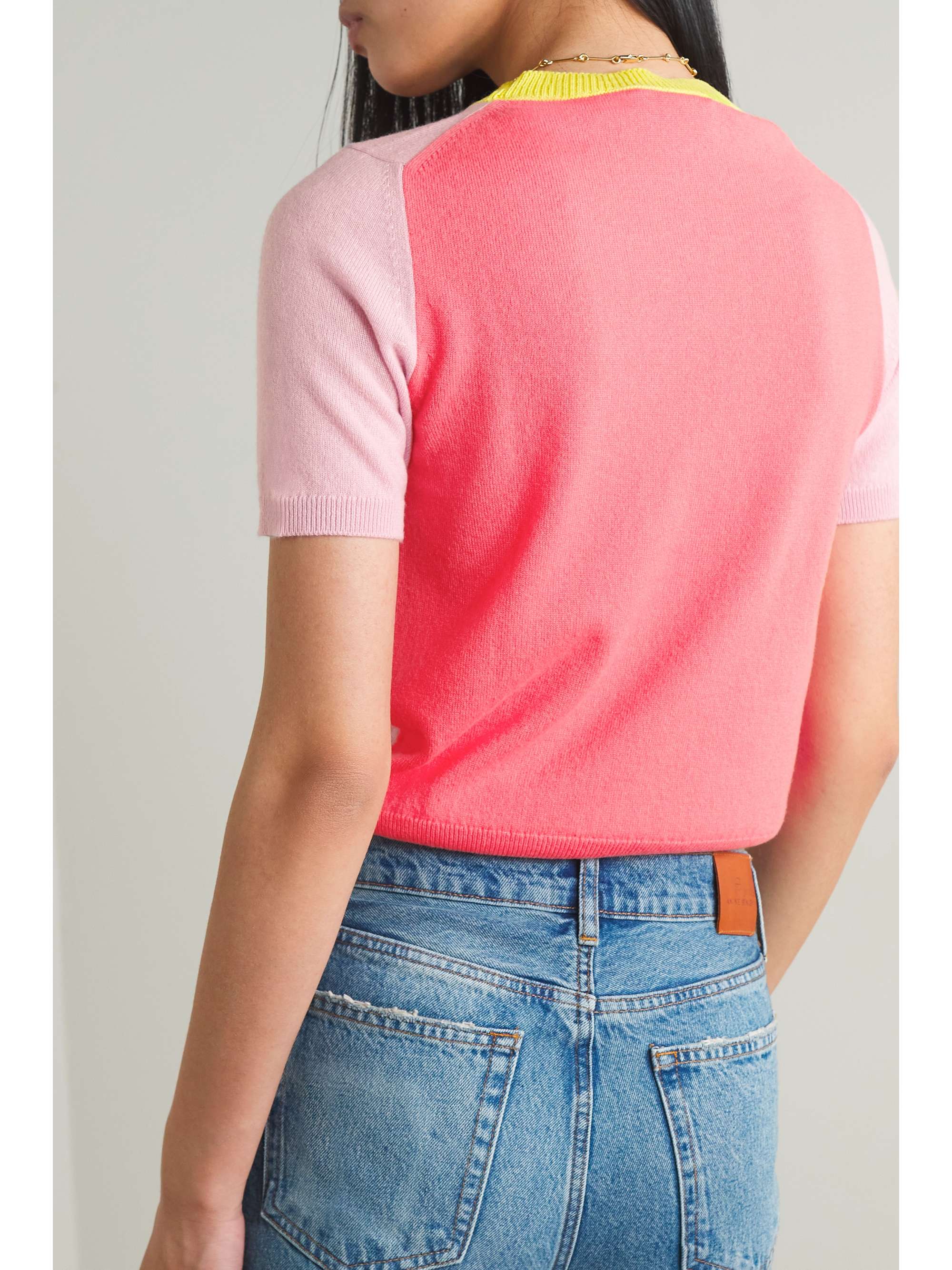 CLEMENTS RIBEIRO Spice color-block cashmere sweater