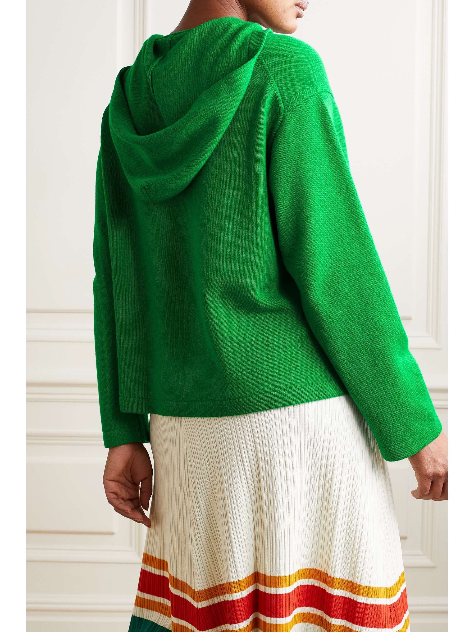 CLEMENTS RIBEIRO Alabama lace-up cashmere hoodie