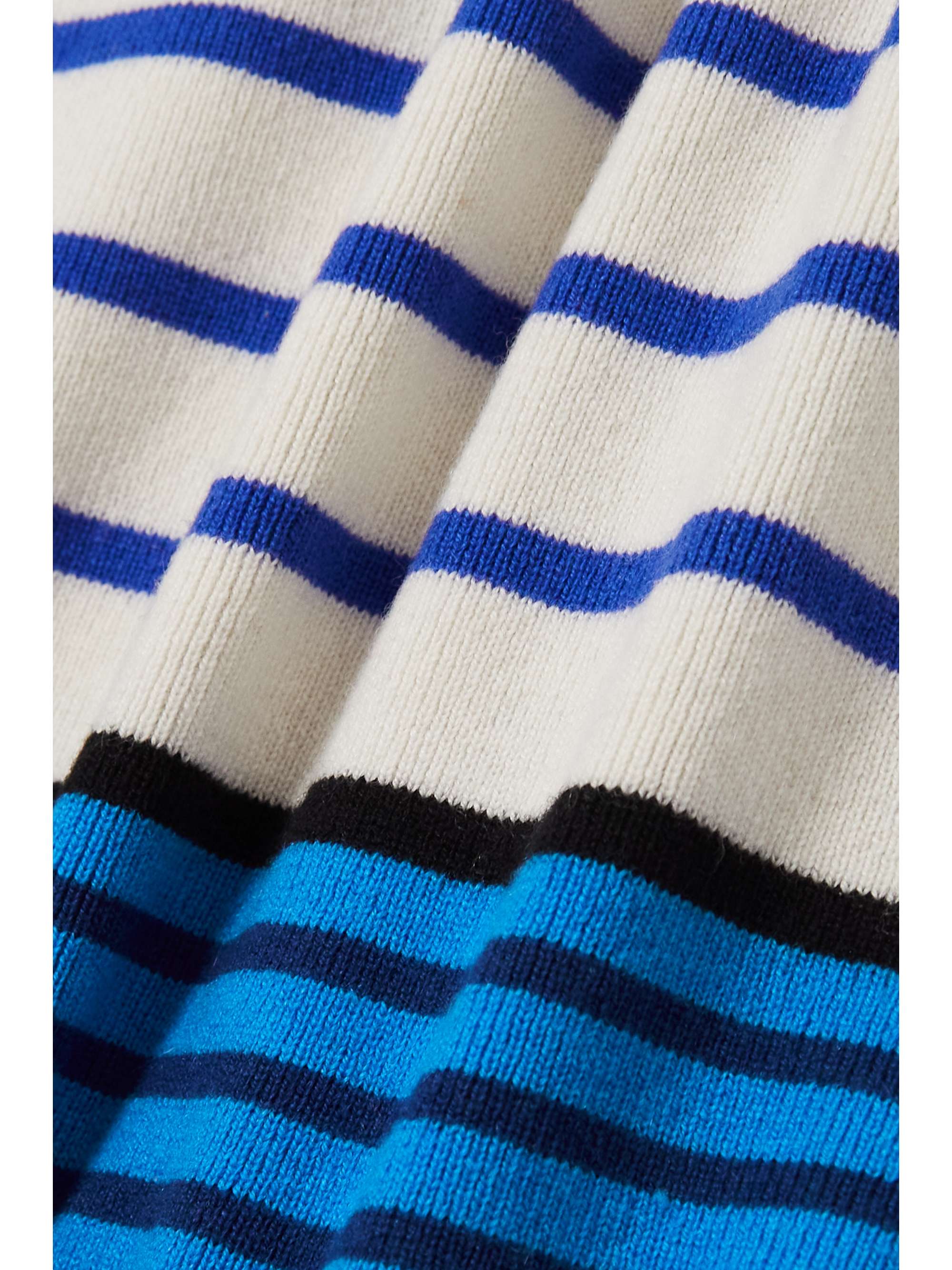 CLEMENTS RIBEIRO Riviera striped cashmere midi skirt