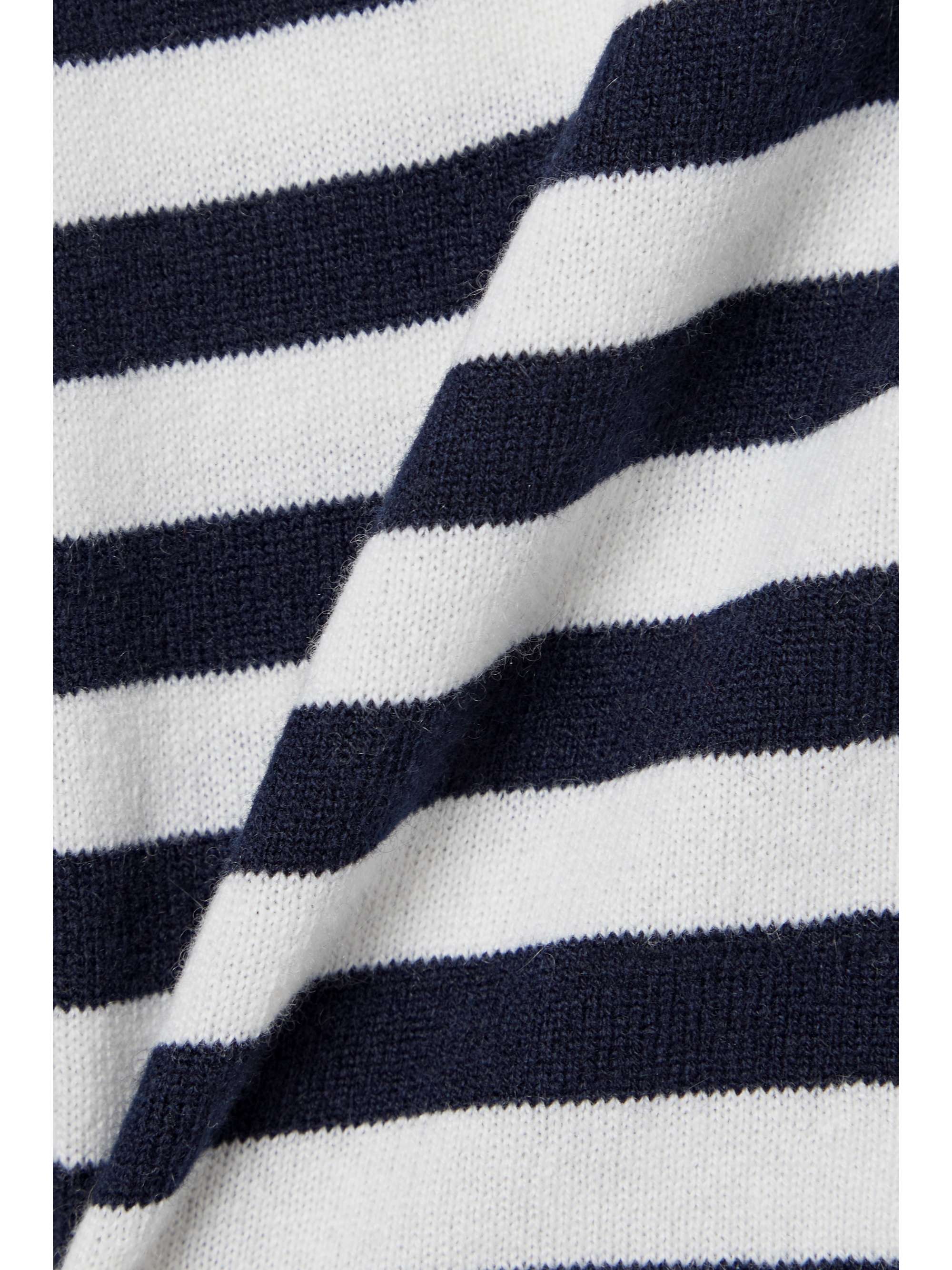 CLEMENTS RIBEIRO Cannes one-shoulder striped cashmere top