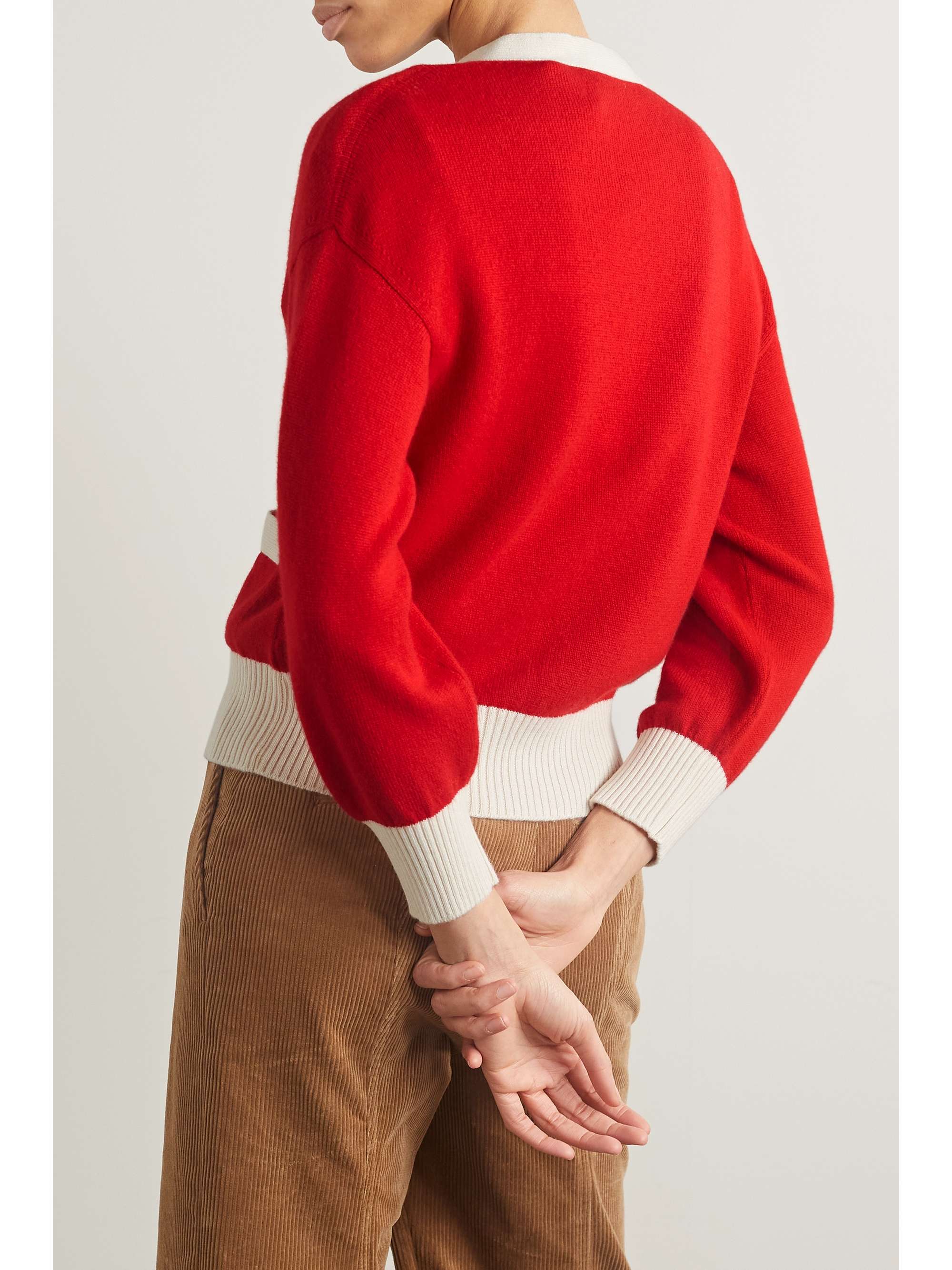 CLEMENTS RIBEIRO Deauville two-tone cashmere cardigan