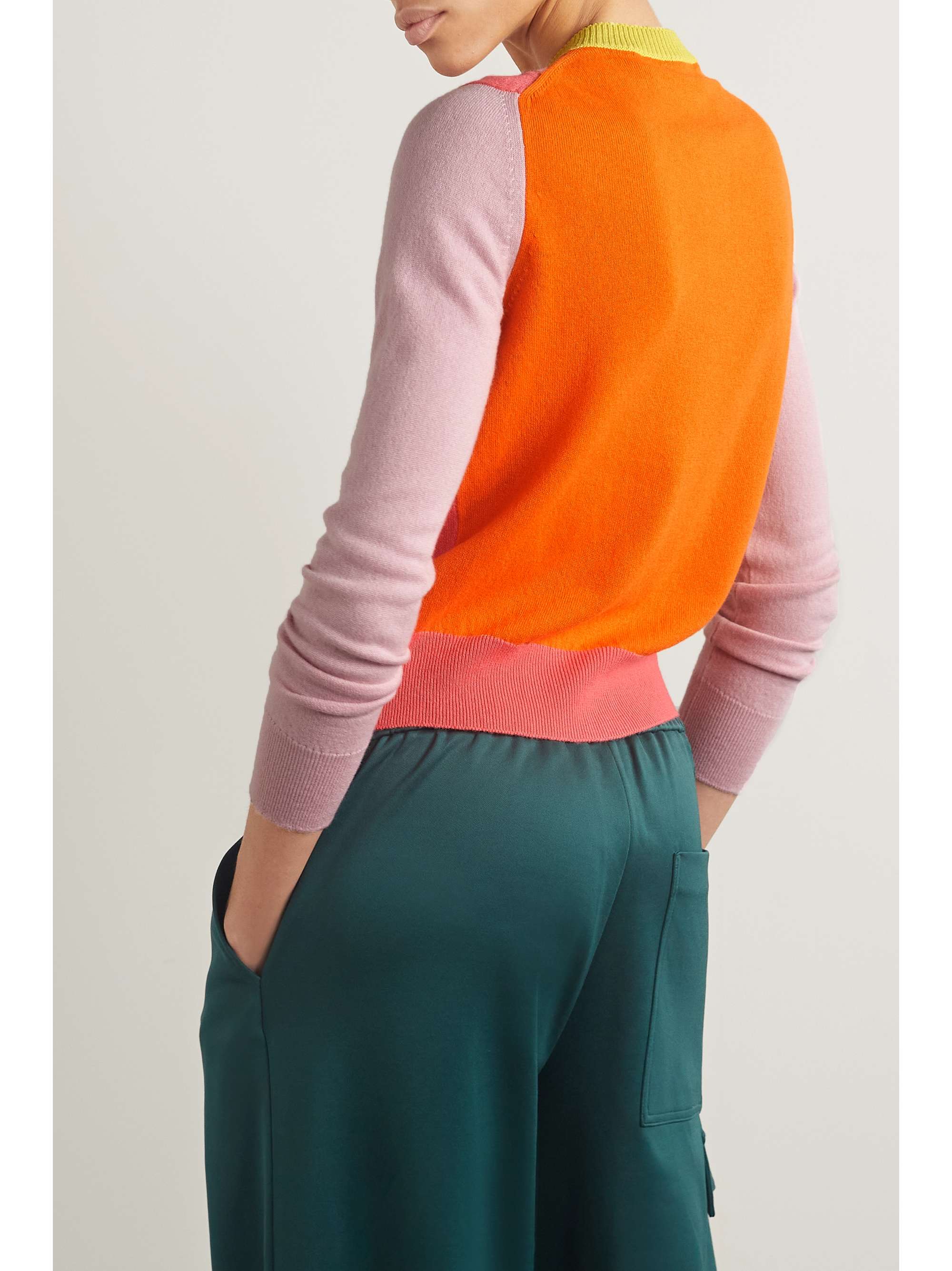CLEMENTS RIBEIRO Spice color-block cashmere cardigan