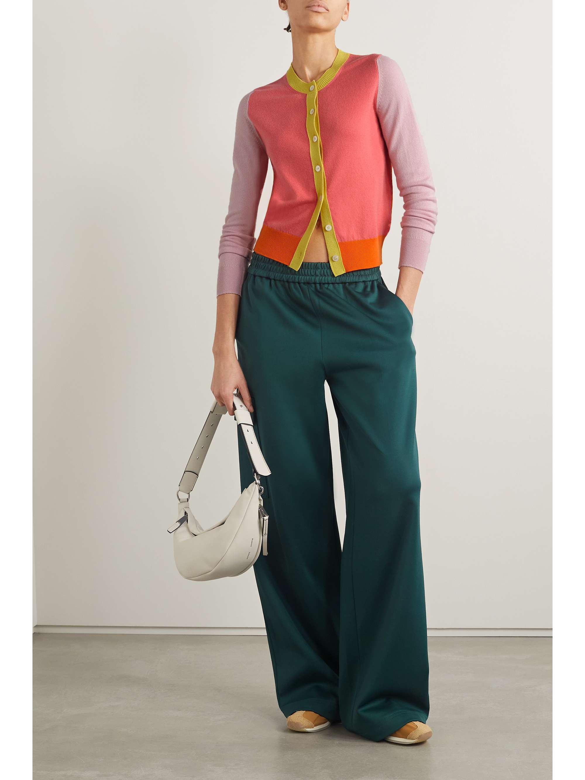 CLEMENTS RIBEIRO Spice color-block cashmere cardigan