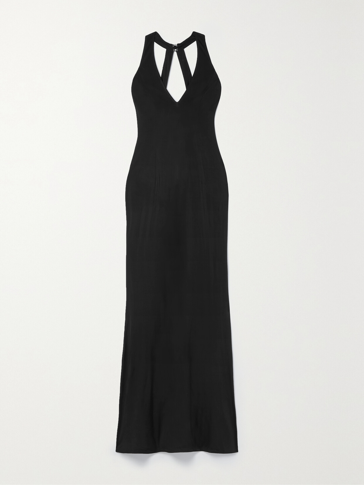 Louisa Ballou - High Sea Open-back Stretch-jersey Maxi Dress - Black