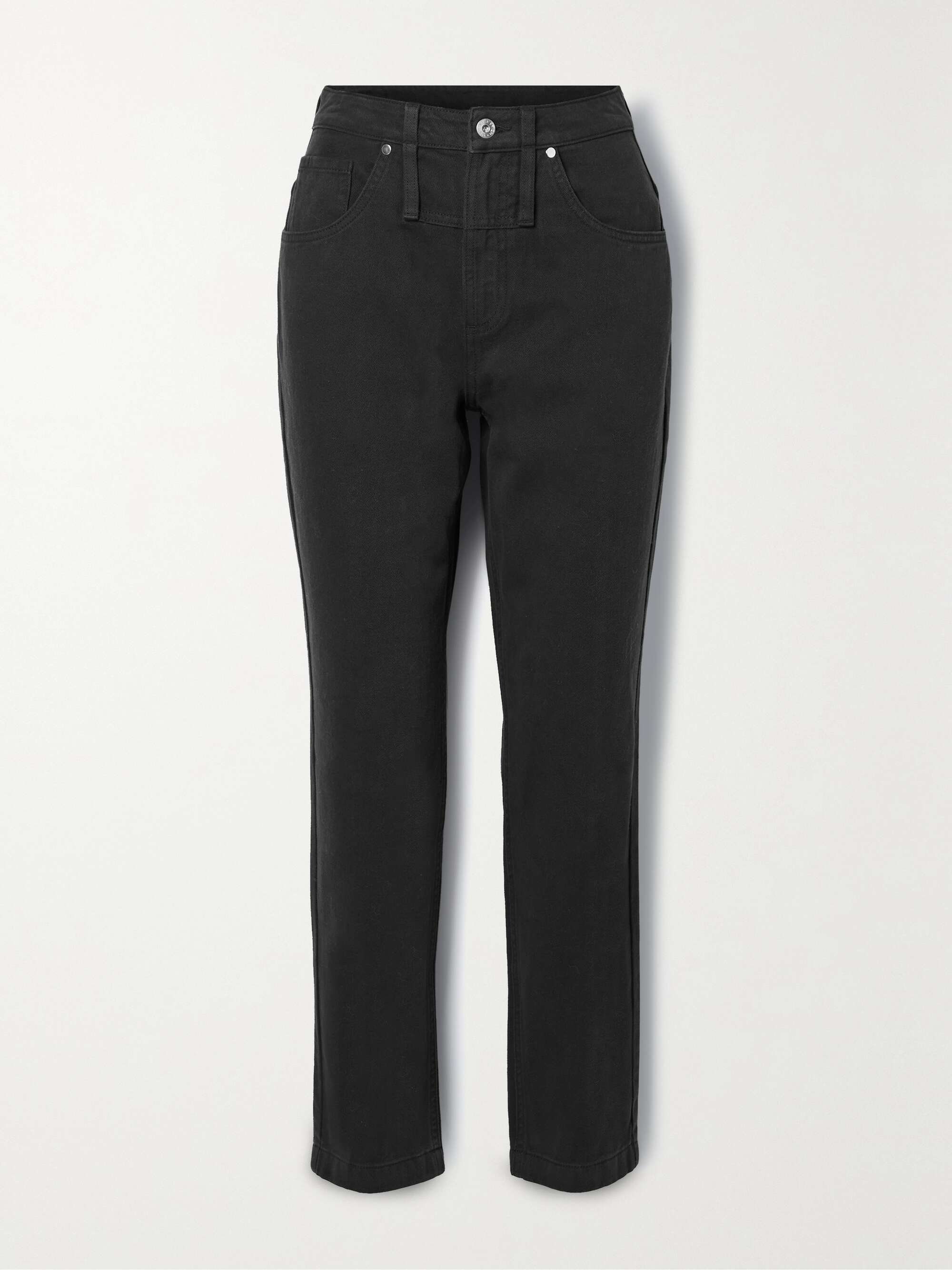 PERCENT Elliana cropped highrise straightleg jeans NETAPORTER