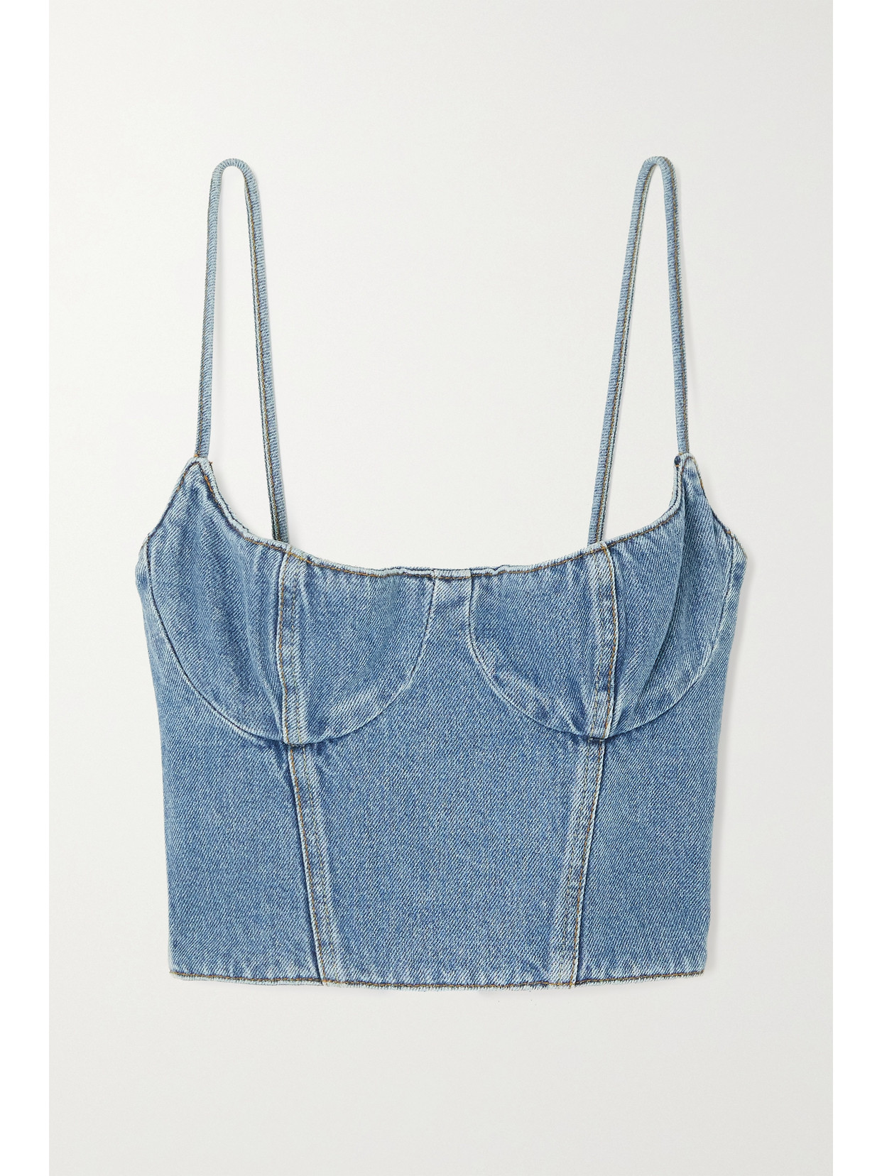 Magda Butrym - Denim Bustier Top - Blue