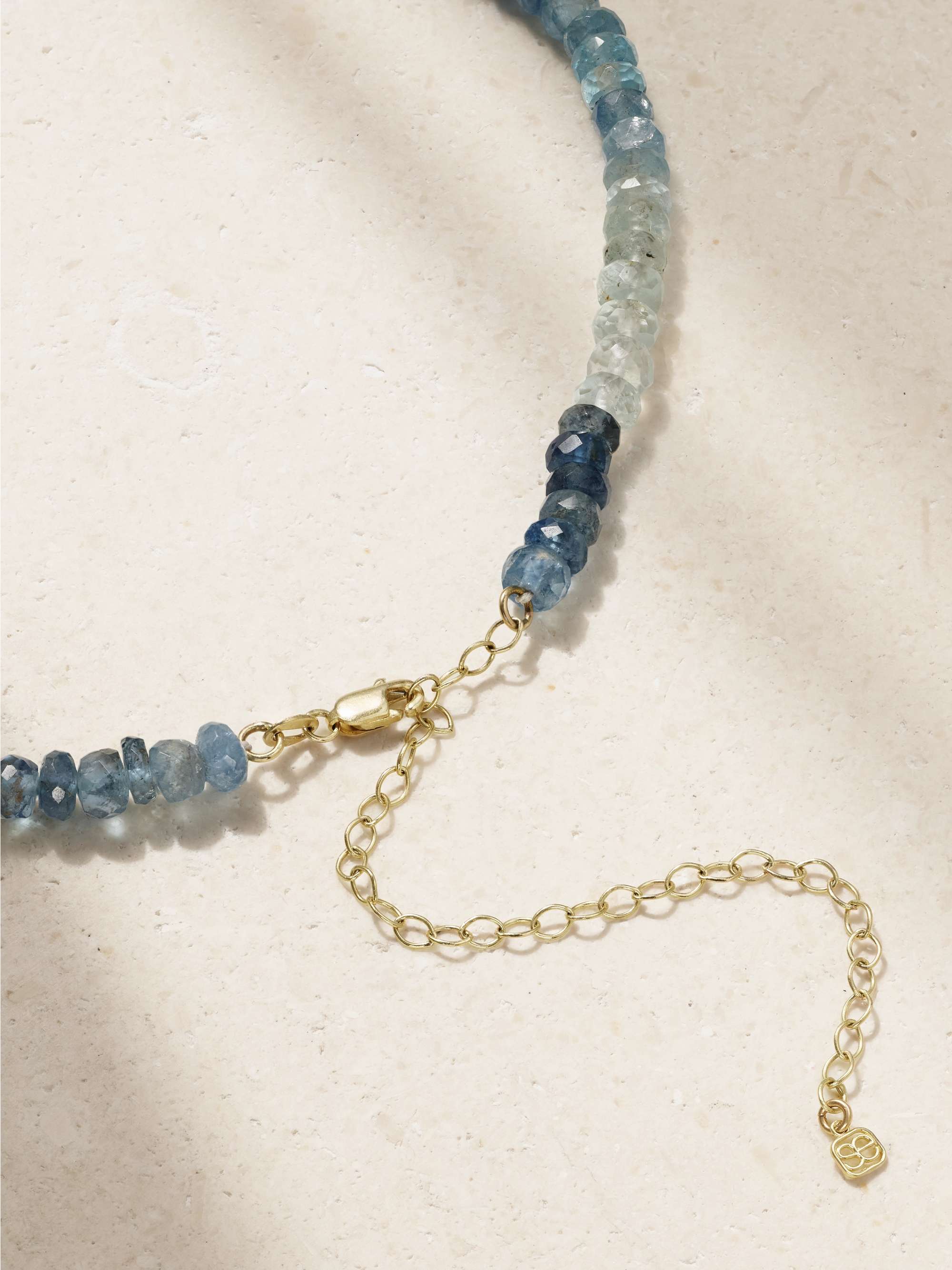 SYDNEY EVAN 14-karat gold, rondelle and diamond choker