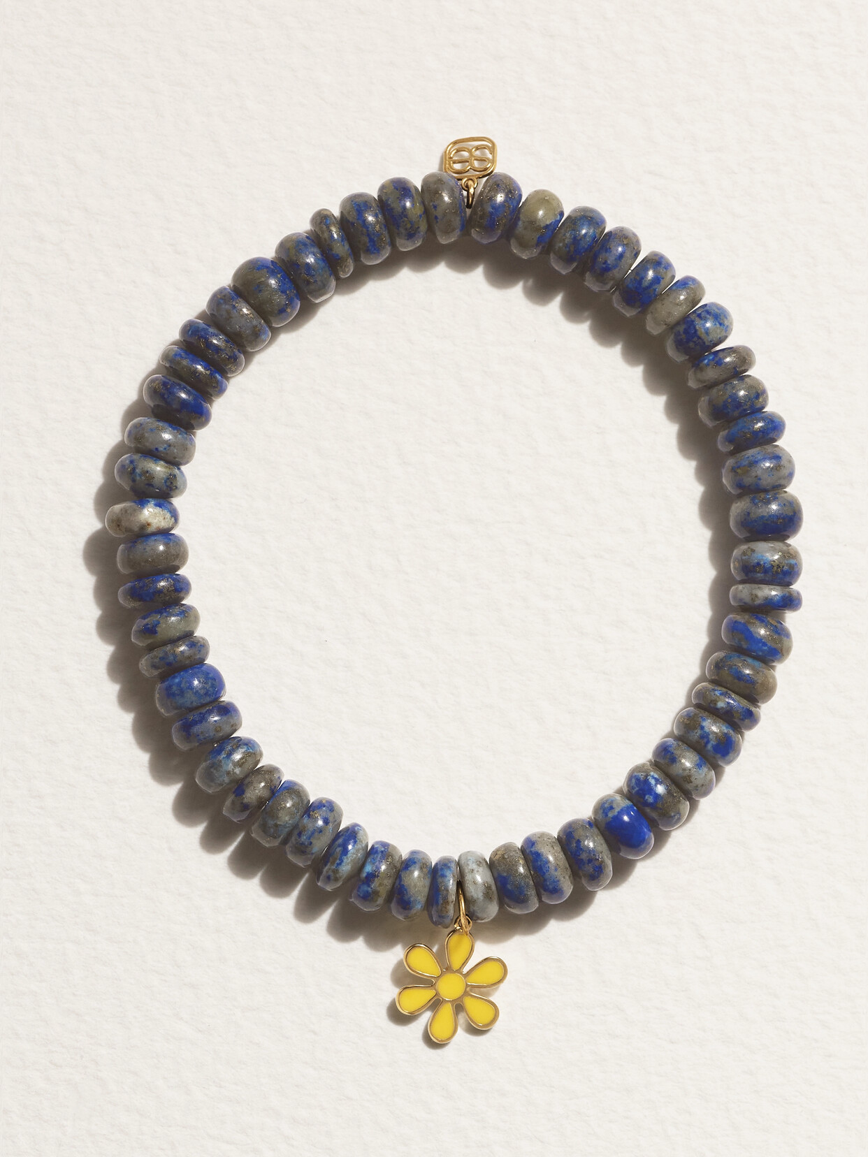 Sydney Evan - Flower 14-karat Gold, Lapis Lazuli And Enamel Bracelet - Blue