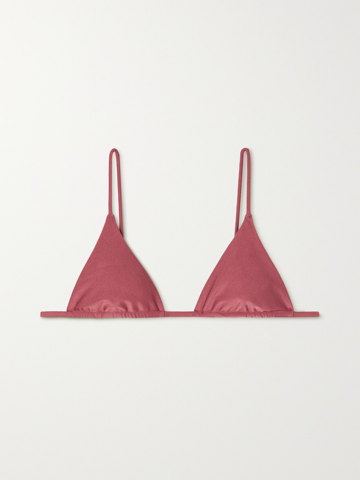 Jade Swim - + Net Sustain Via Triangle Bikini Top - Red