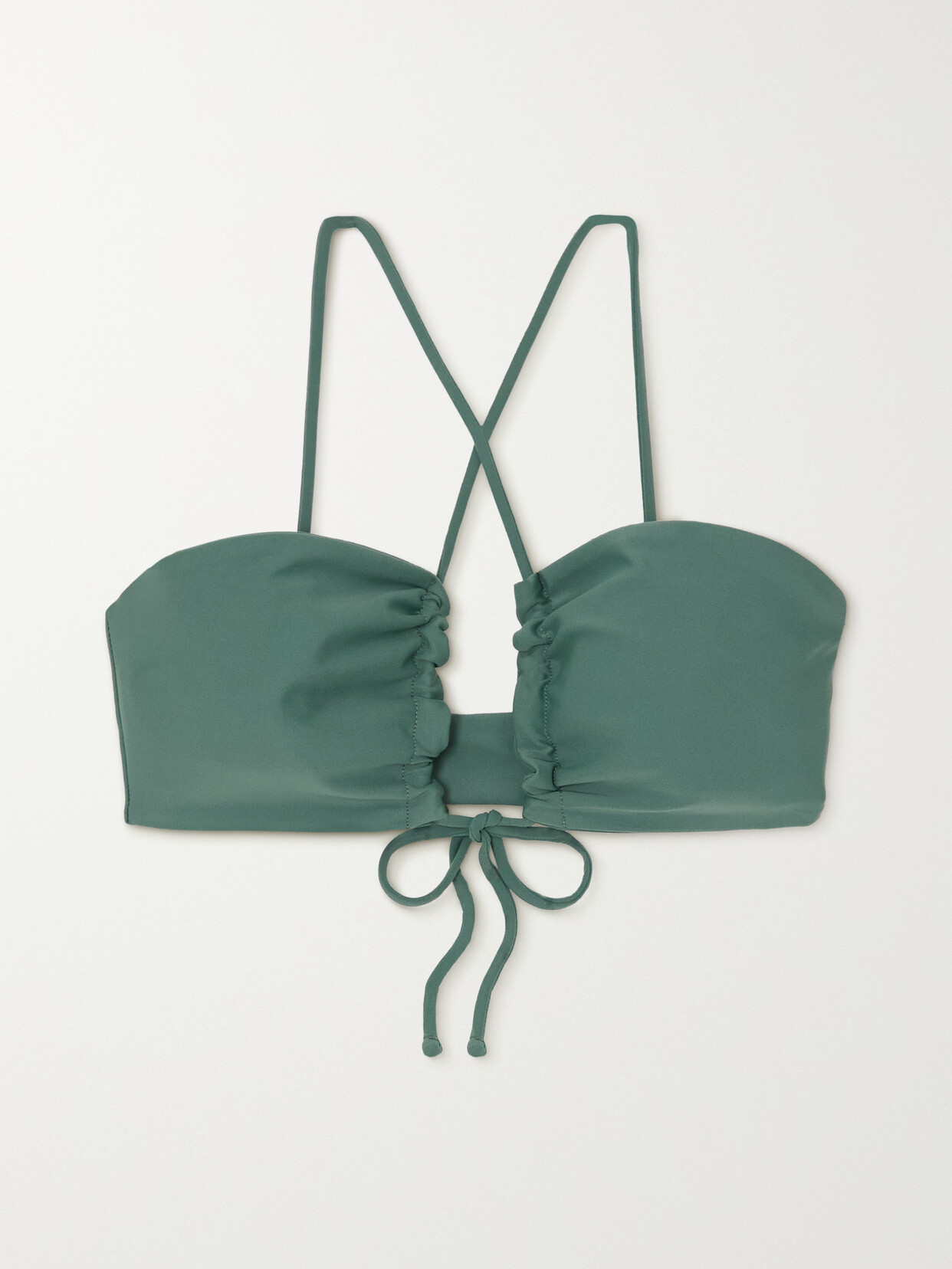 Jade Swim - + Net Sustain Livi Halterneck Bikini Top - Green