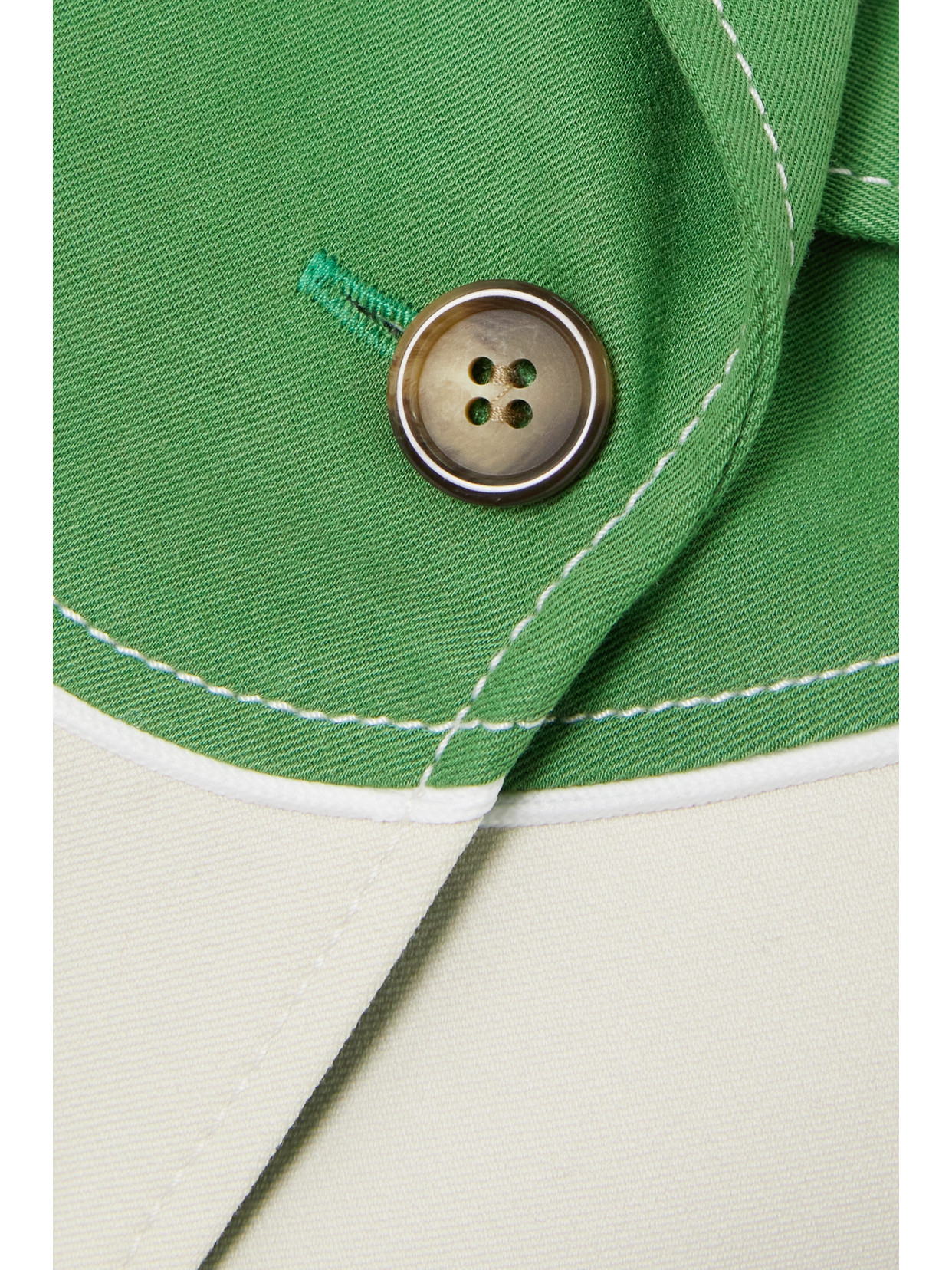 Lagos Belted Lyocell-Twill And Stretch-Cotton Jacket