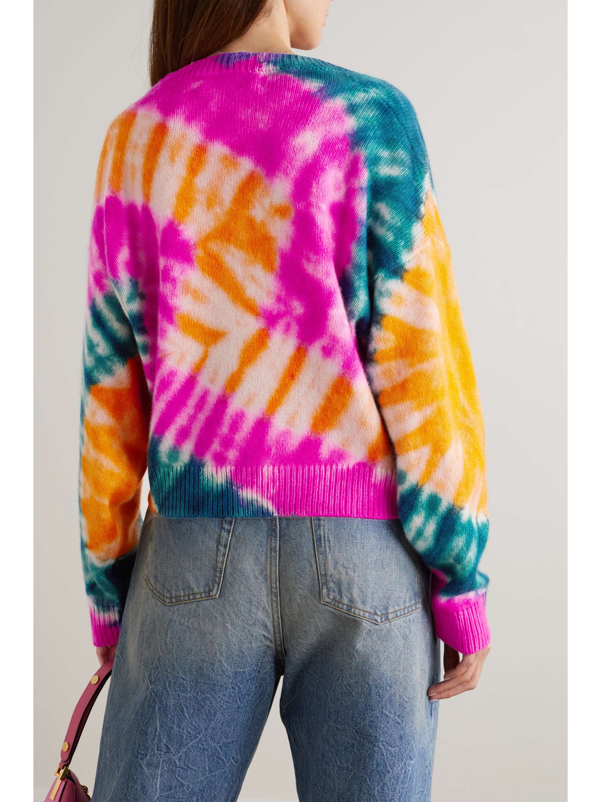 THE ELDER STATESMAN Tie-dyed cashmere sweater