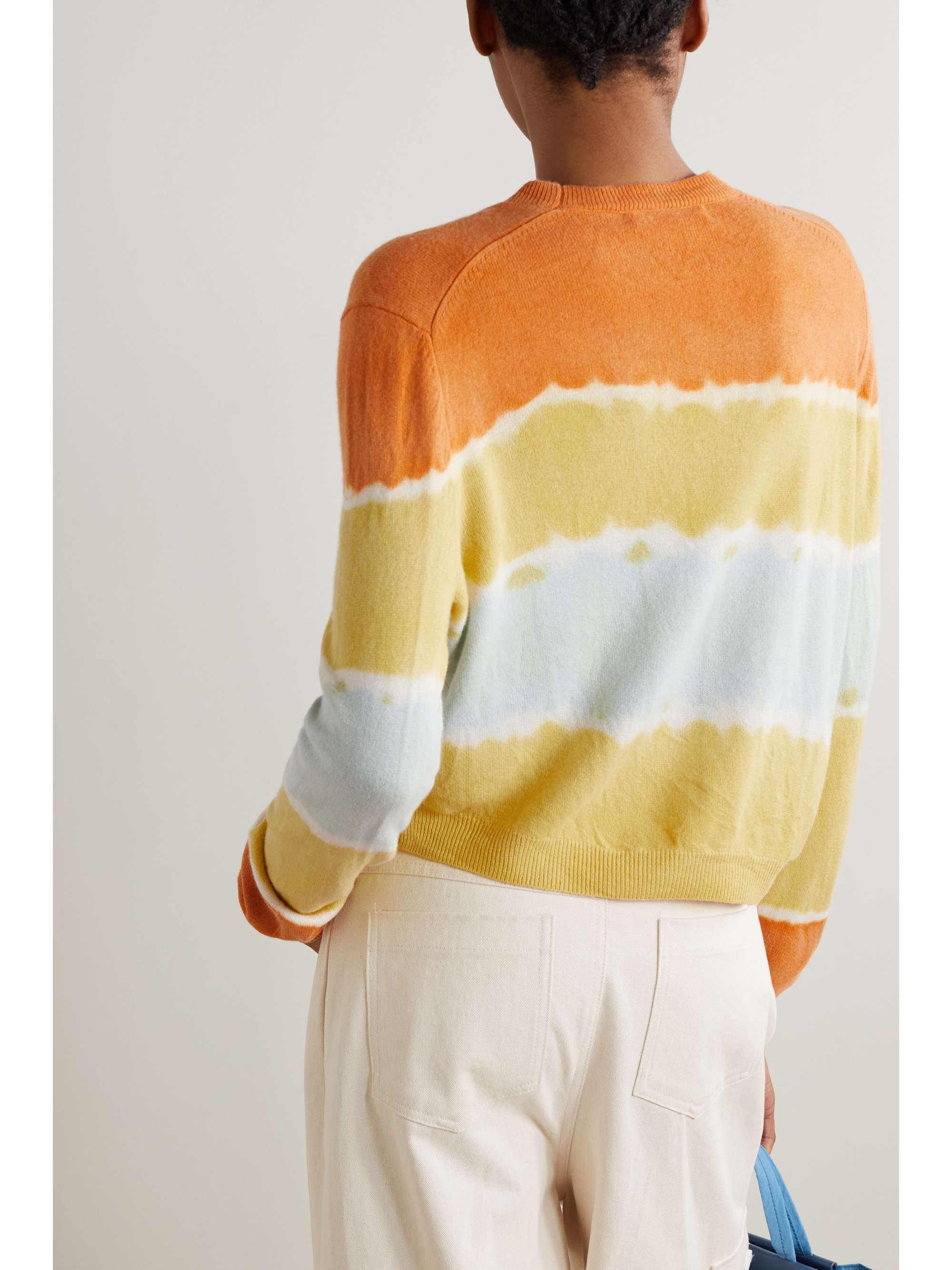 THE ELDER STATESMAN Deep Dive tie-dyed merino wool and cashmere-blend sweater