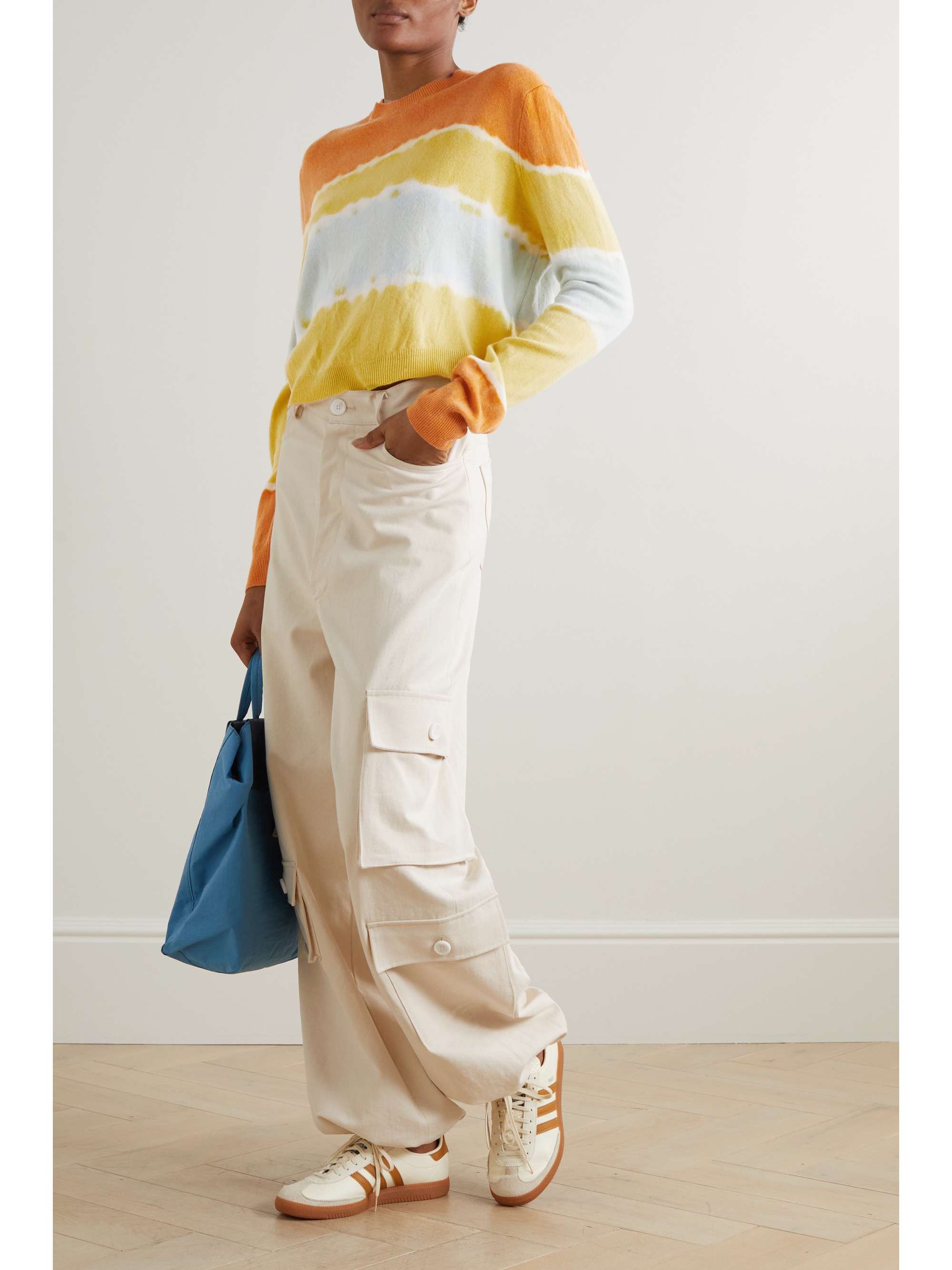 THE ELDER STATESMAN Deep Dive tie-dyed merino wool and cashmere-blend sweater