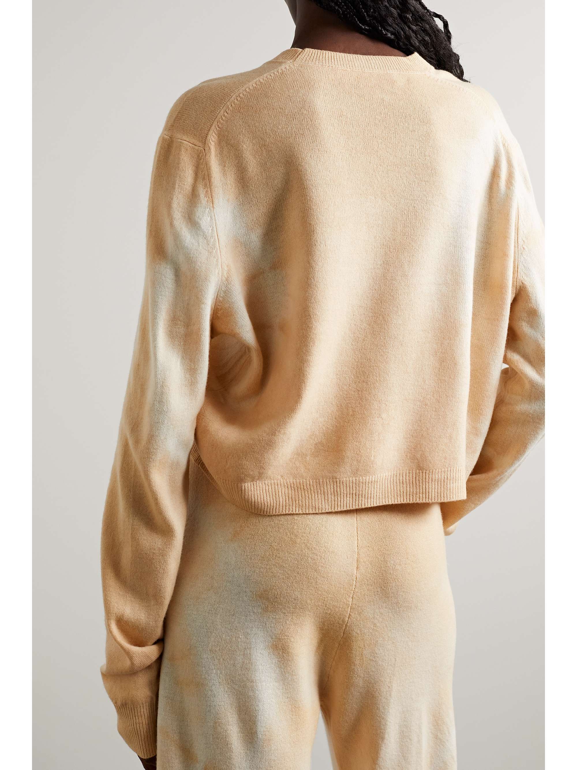 THE ELDER STATESMAN Spiral City tie-dyed wool and cashmere-blend sweater